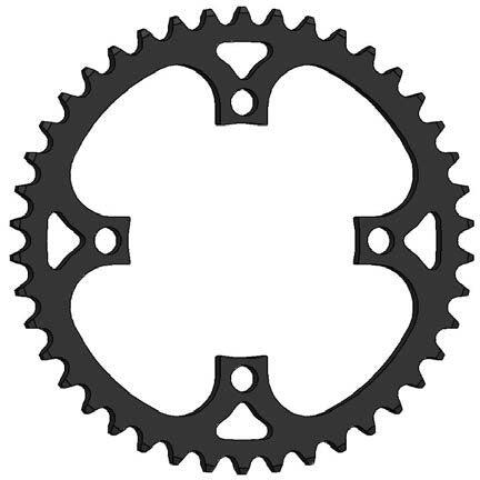 ESJOT zębatka wąska 44T 1/2 x 3/32 do Bosch Yamaha Bafang Brose