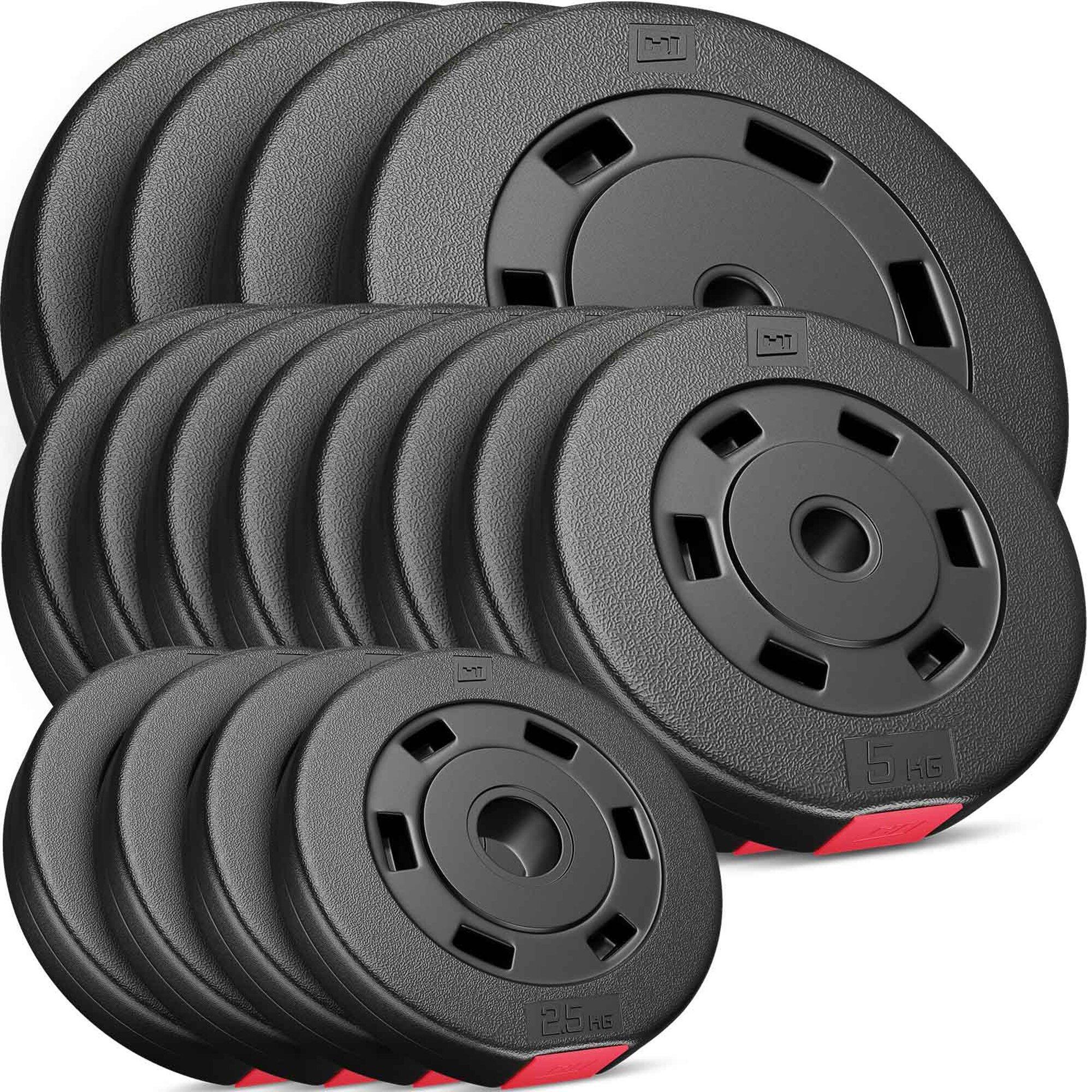 Zestaw obciążeń kompozytowych Hop-Sport 90kg (4x10, 8x5, 4x2.5)