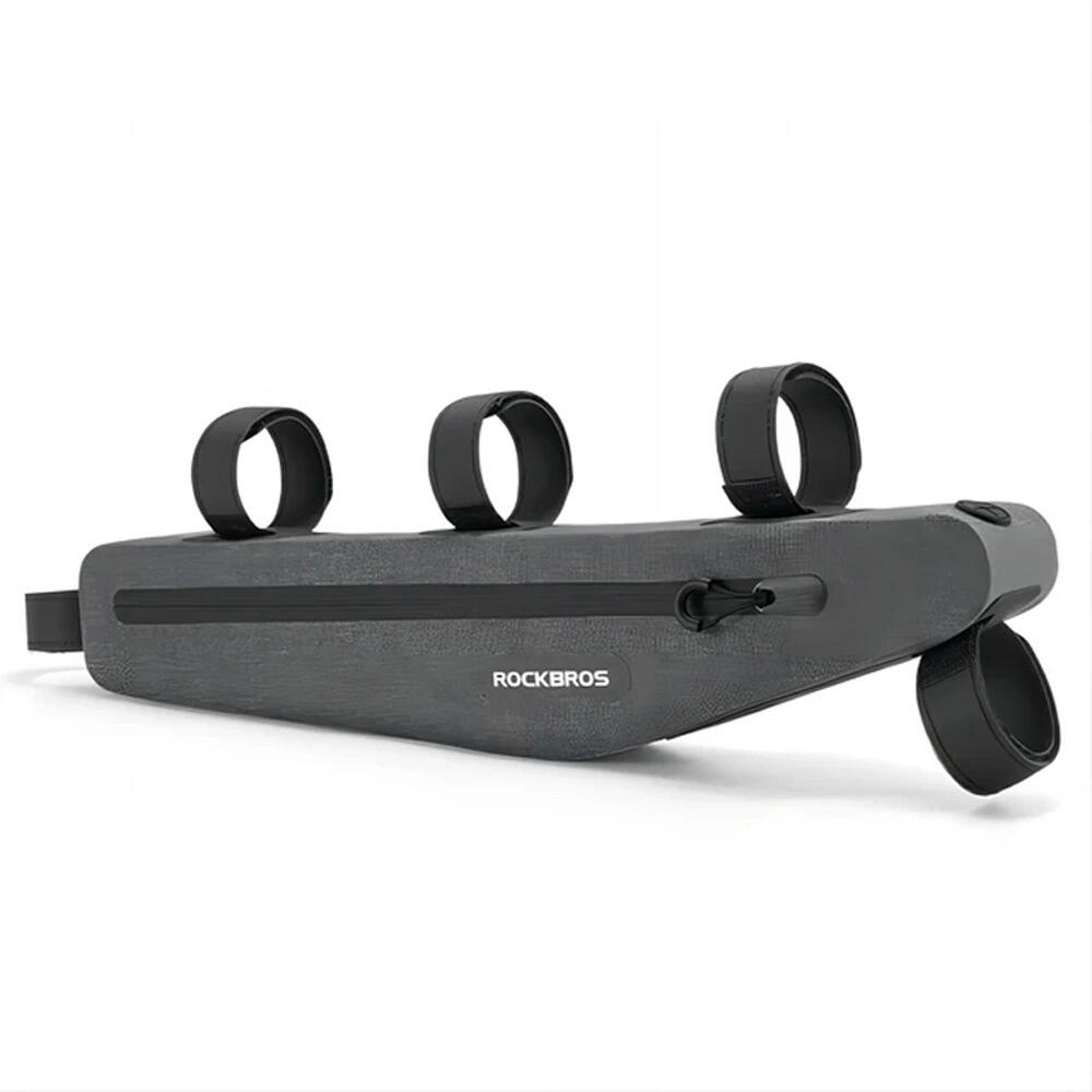 Wodoodporna torba rowerowa Rockbros AS-052 na ramę - szara