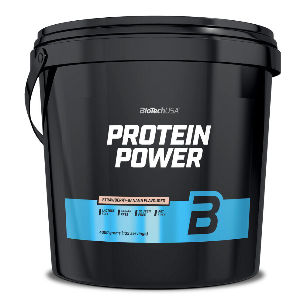 Dorosły Odżywka Białkowa Whey BiotechUSA Protein Power Strawberry