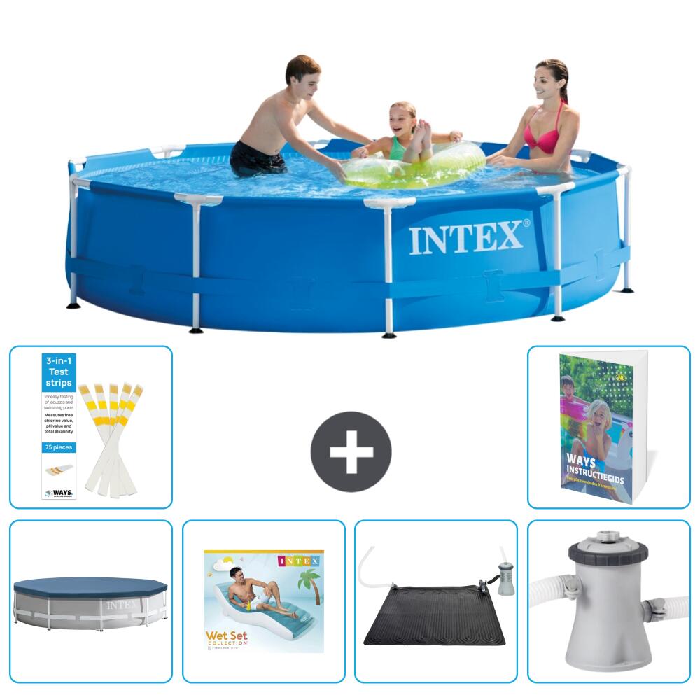 INTEX Basen ze stelażem Okrągły - 305x76 cm - 7-częściowy S45