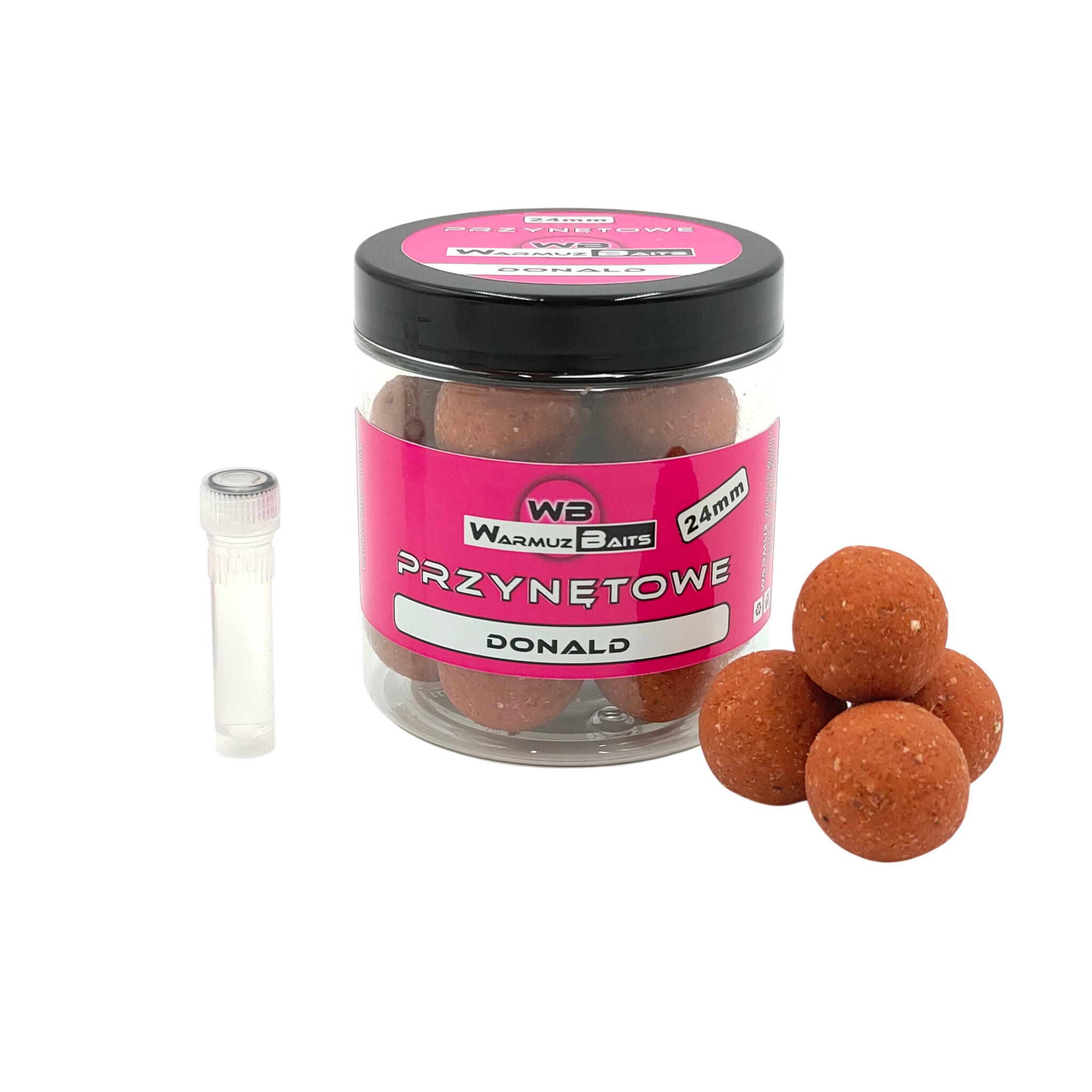 Kulki przynętowe 24mm + dopalacz Warmuz Baits 250ml DONALD