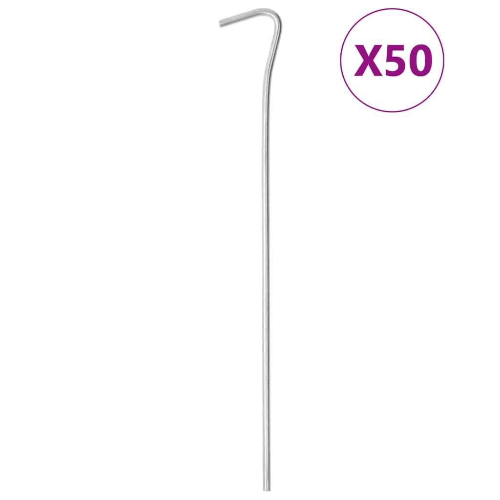 VidaXL Kołki do namiotu 50 szt. Ø4 mm 23 cm stal ocynkowana