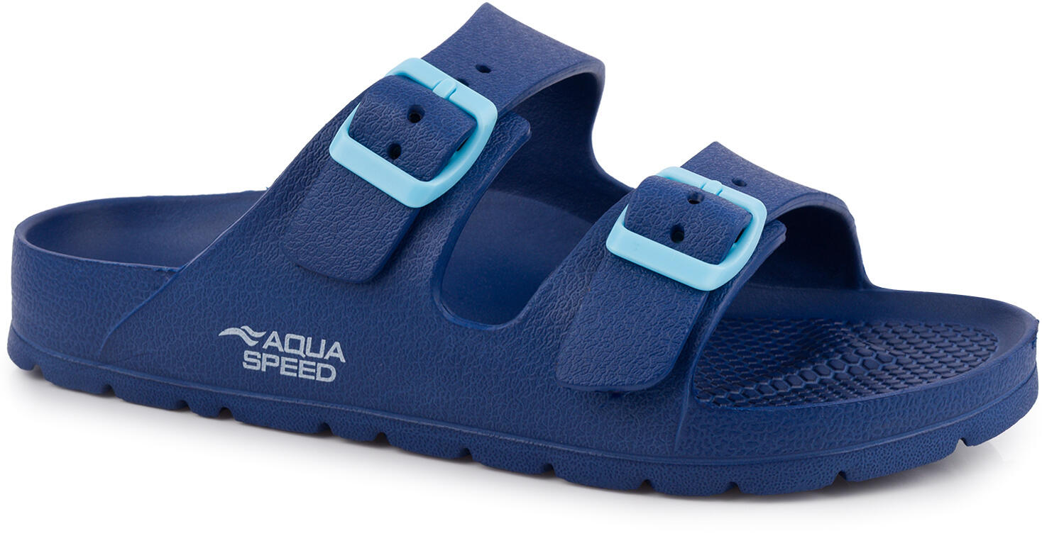 Klapki dziecięce na basen regulowane klamry Aqua Speed