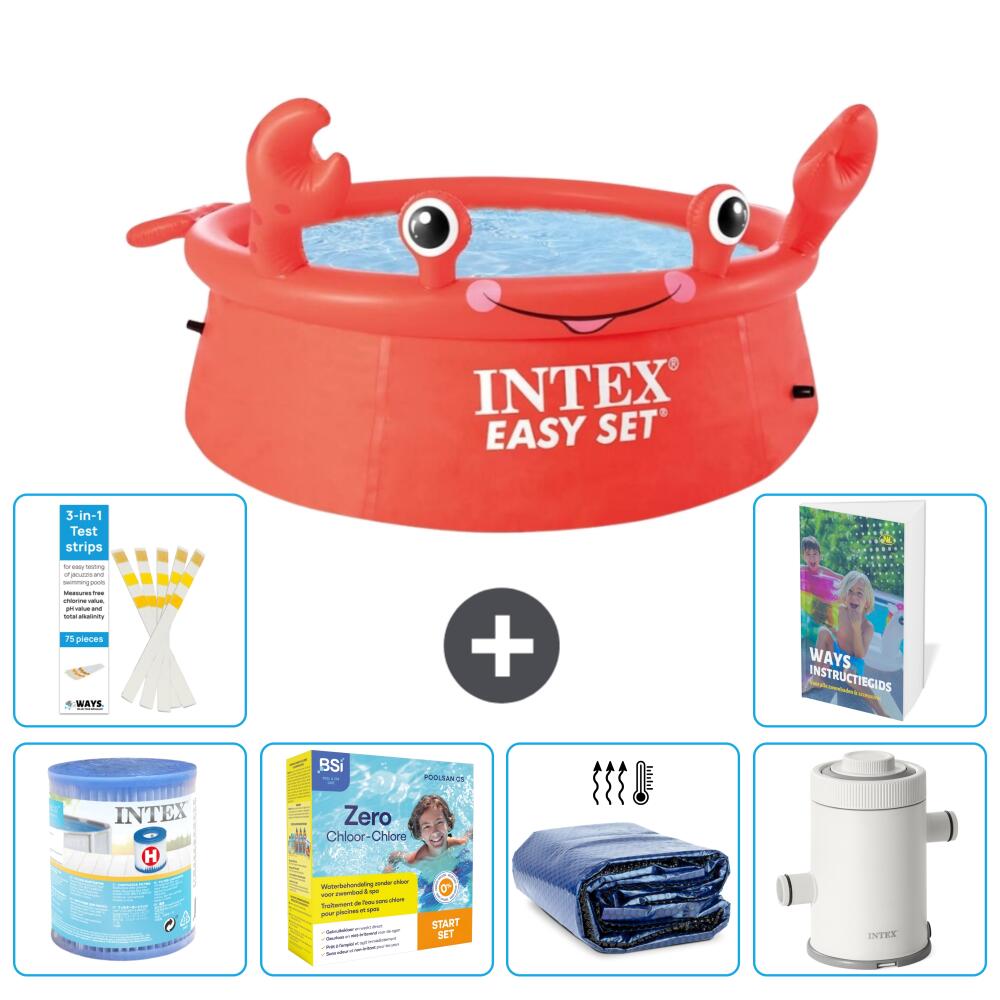 INTEX Basen Easy Set Okrągły - Krab - 183x51 cm - 7-częściowy S65
