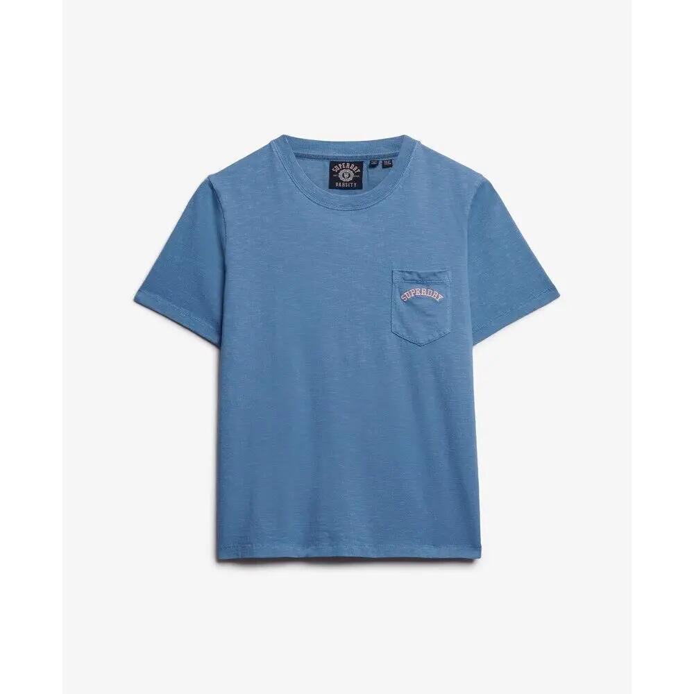 Damska koszulka z kieszonką Superdry Garment Dye Essential