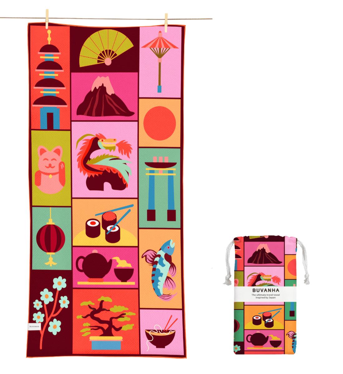 Ręcznik podróżny Japan - 200 x 90 cm