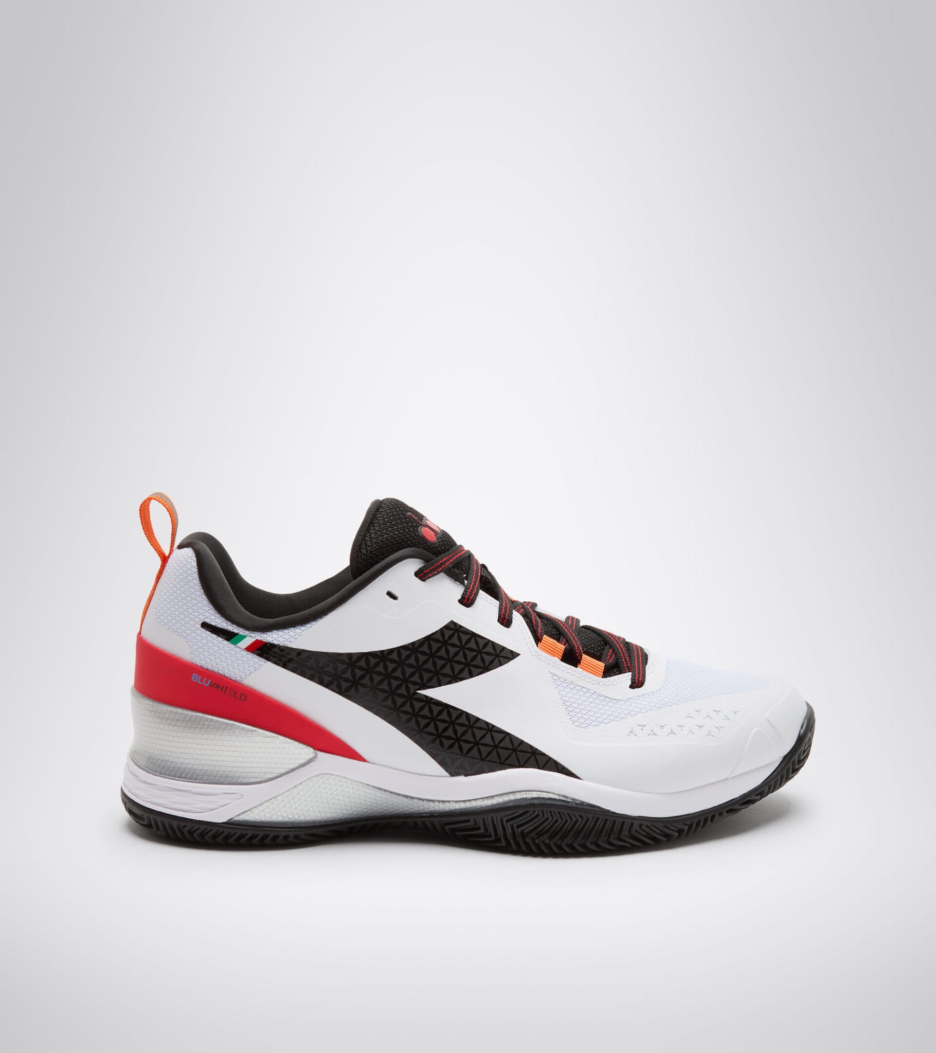 Buty do tenisa męskie Diadora BLUSHIELD TORNEO CLAY white/black/red