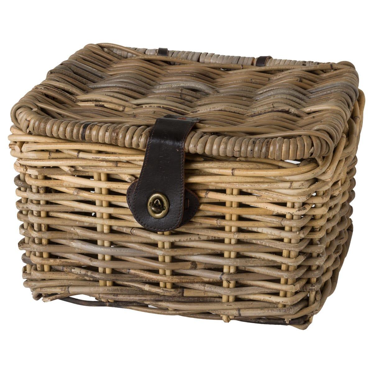 Fastrider SERA BASKET RATTAN SMALL NATURAL WITH LID