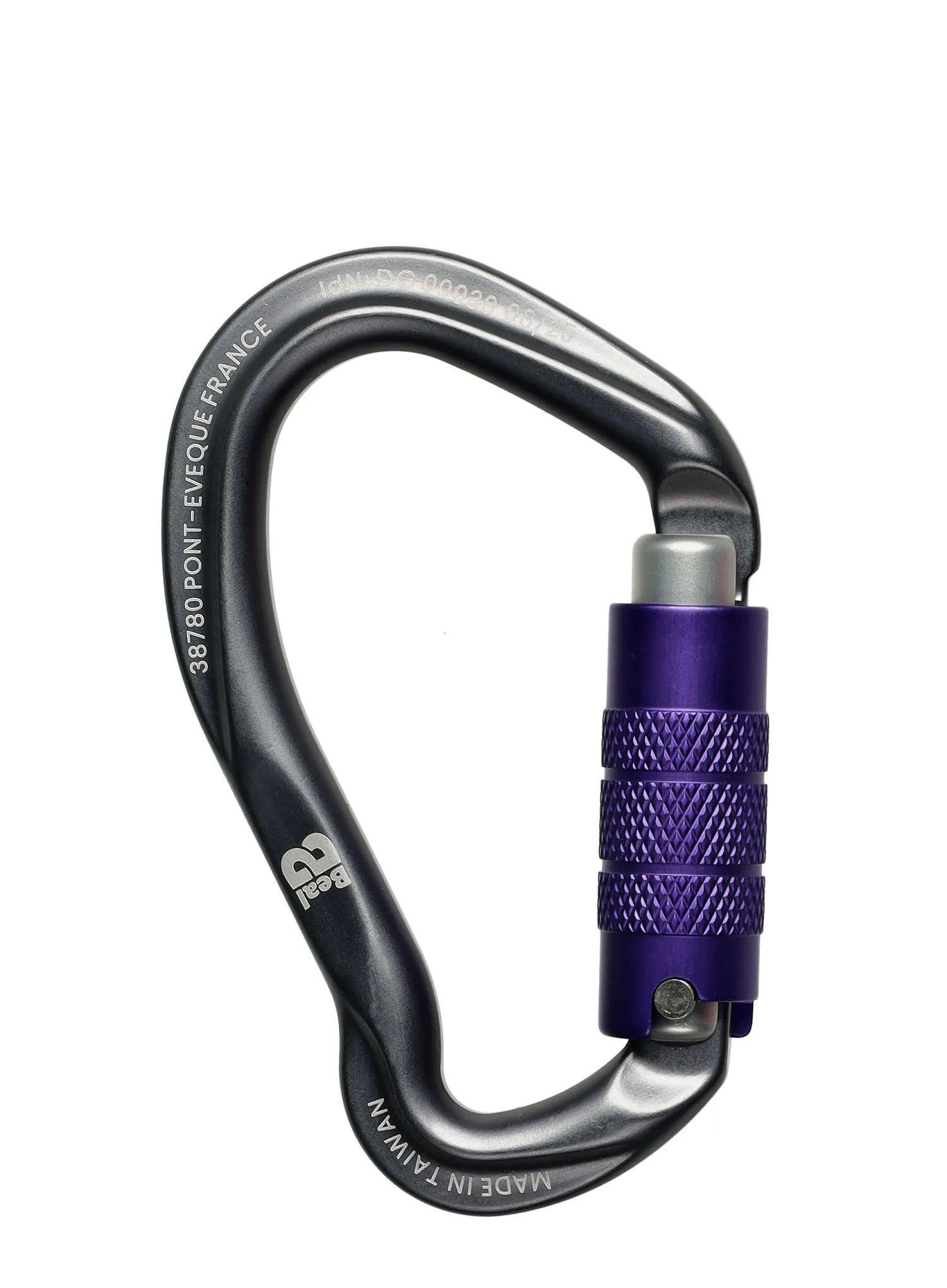 Karabinek wspinaczkowy Beal Be Link 3-Matic - darkstone