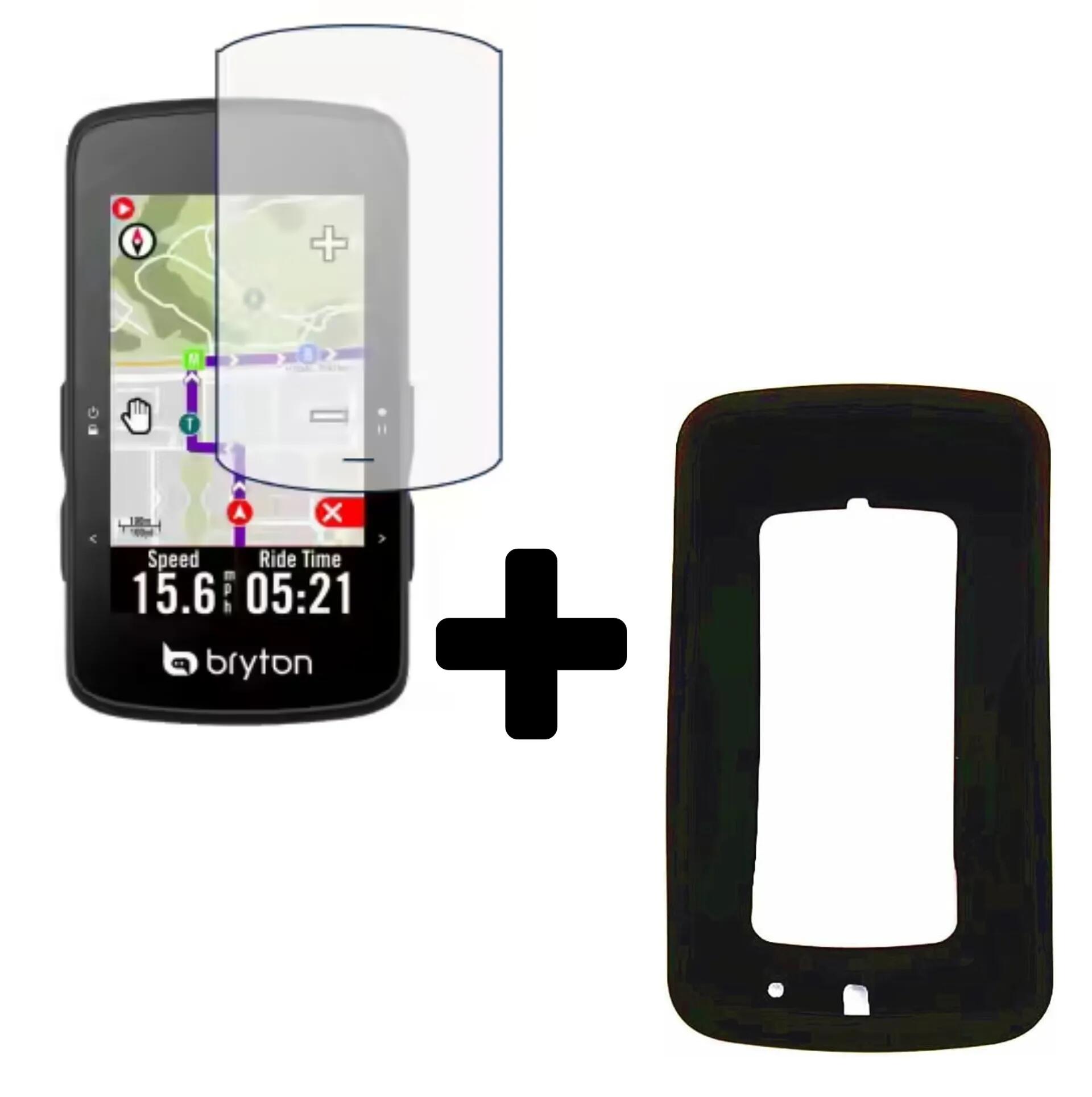 Zestaw ochronny bryton rider 750 se silikonowe etui + folia ekranu