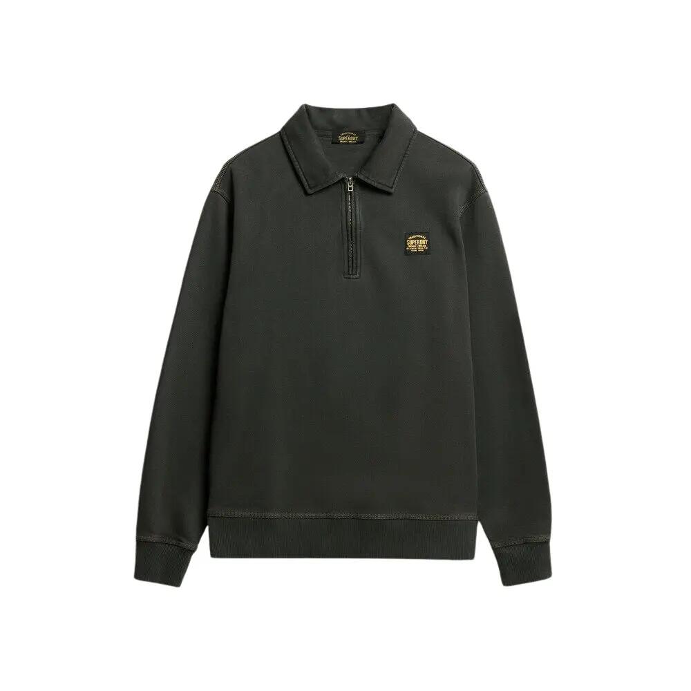 Bluza z suwakiem 1/2 i kontrastowymi szwami Superdry