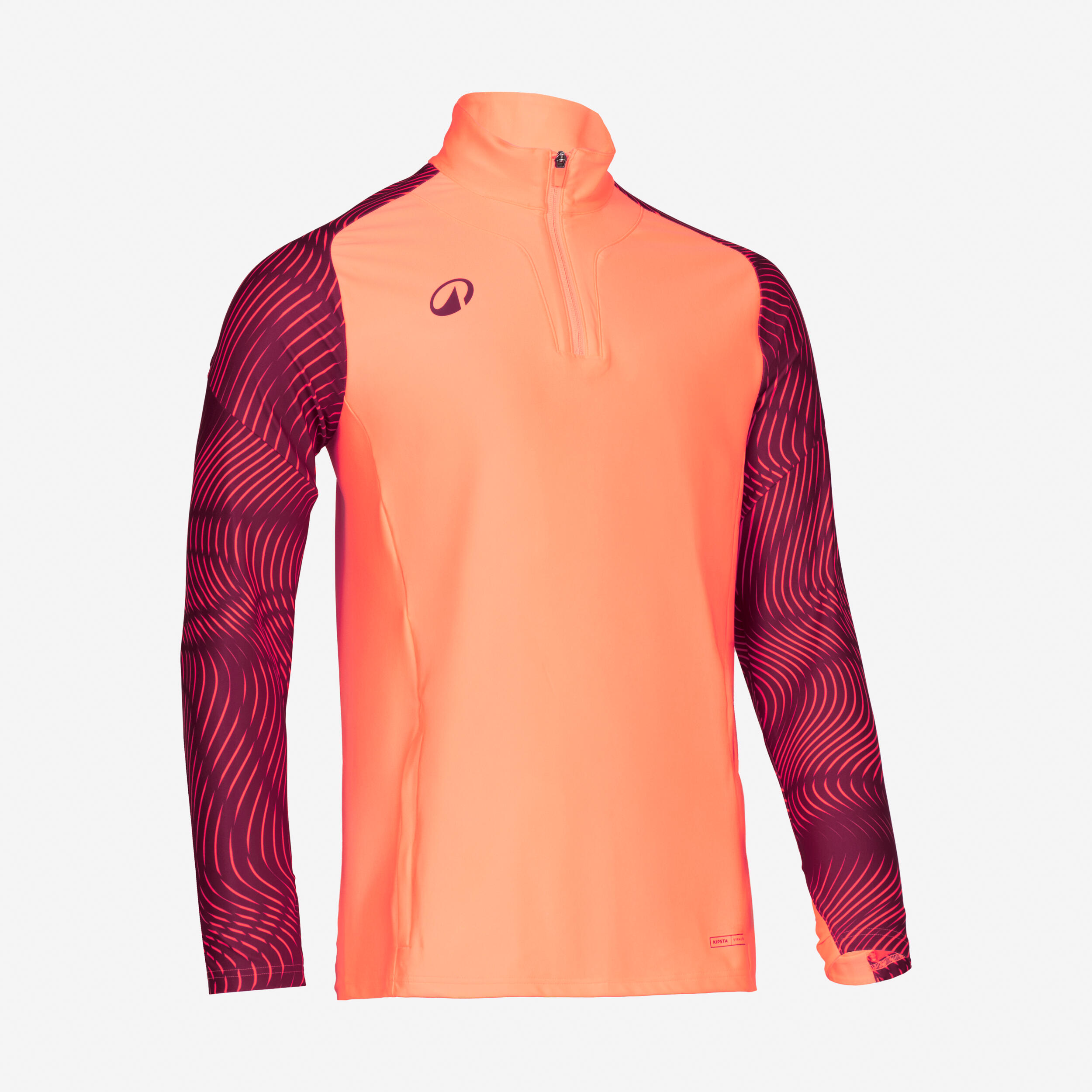 Bluza piłkarska Kipsta Viralto Wavy Club na krótki suwak