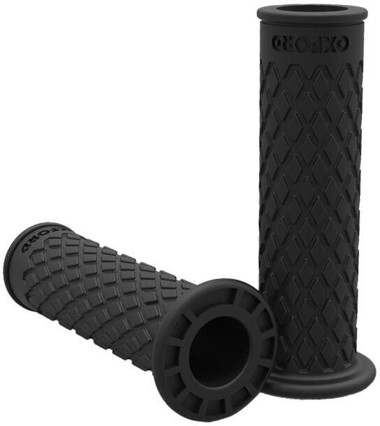 Czarne uchwyty retro Oxford 22mm z gumy