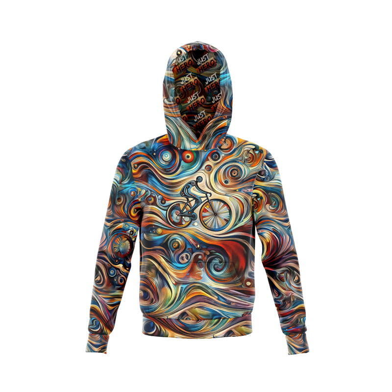 Bluza kangurka sportowa z kapturem unisex wygodna To Jadę Rowerem