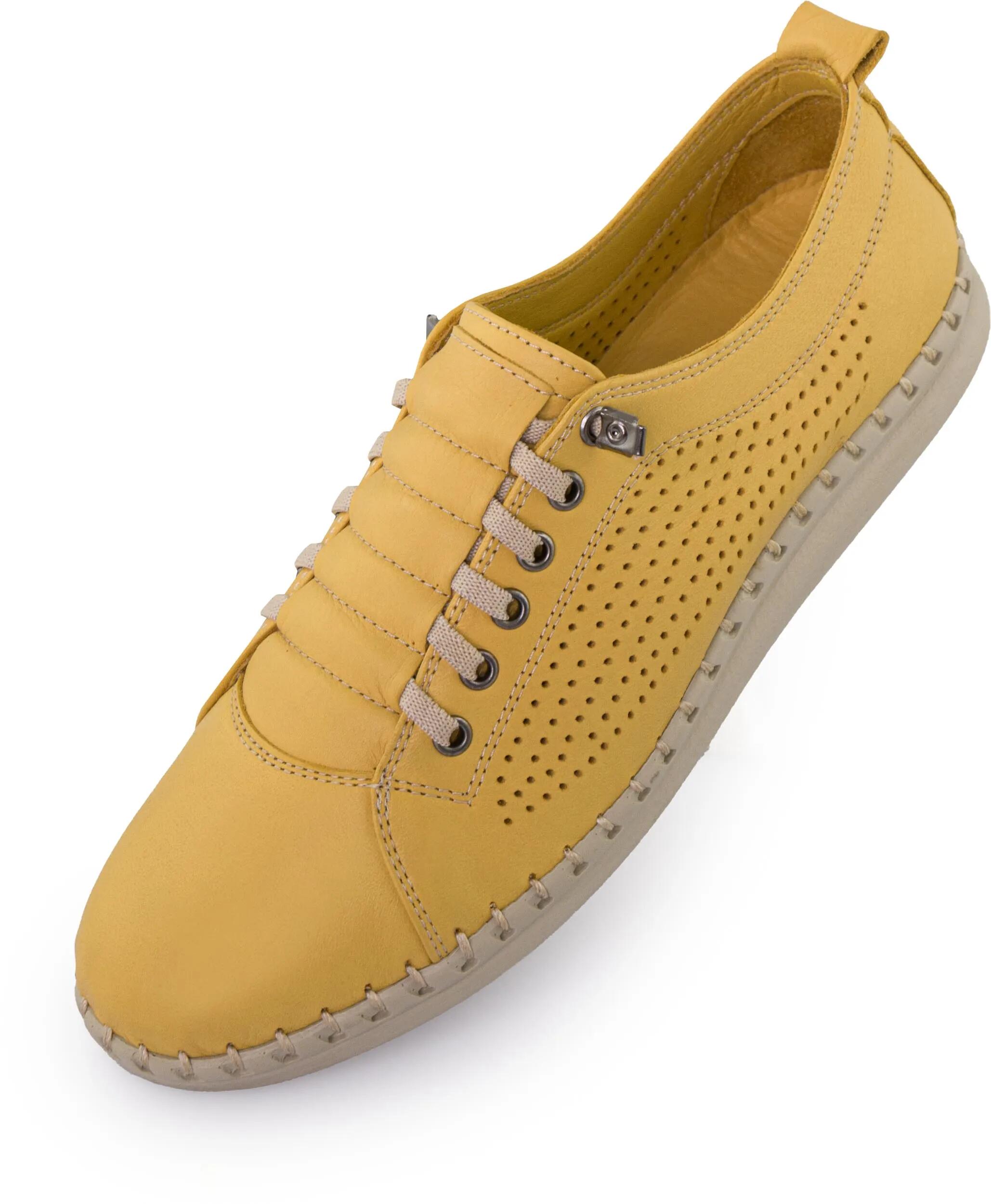 Buty damskie skórzane Nell Perform żółte
