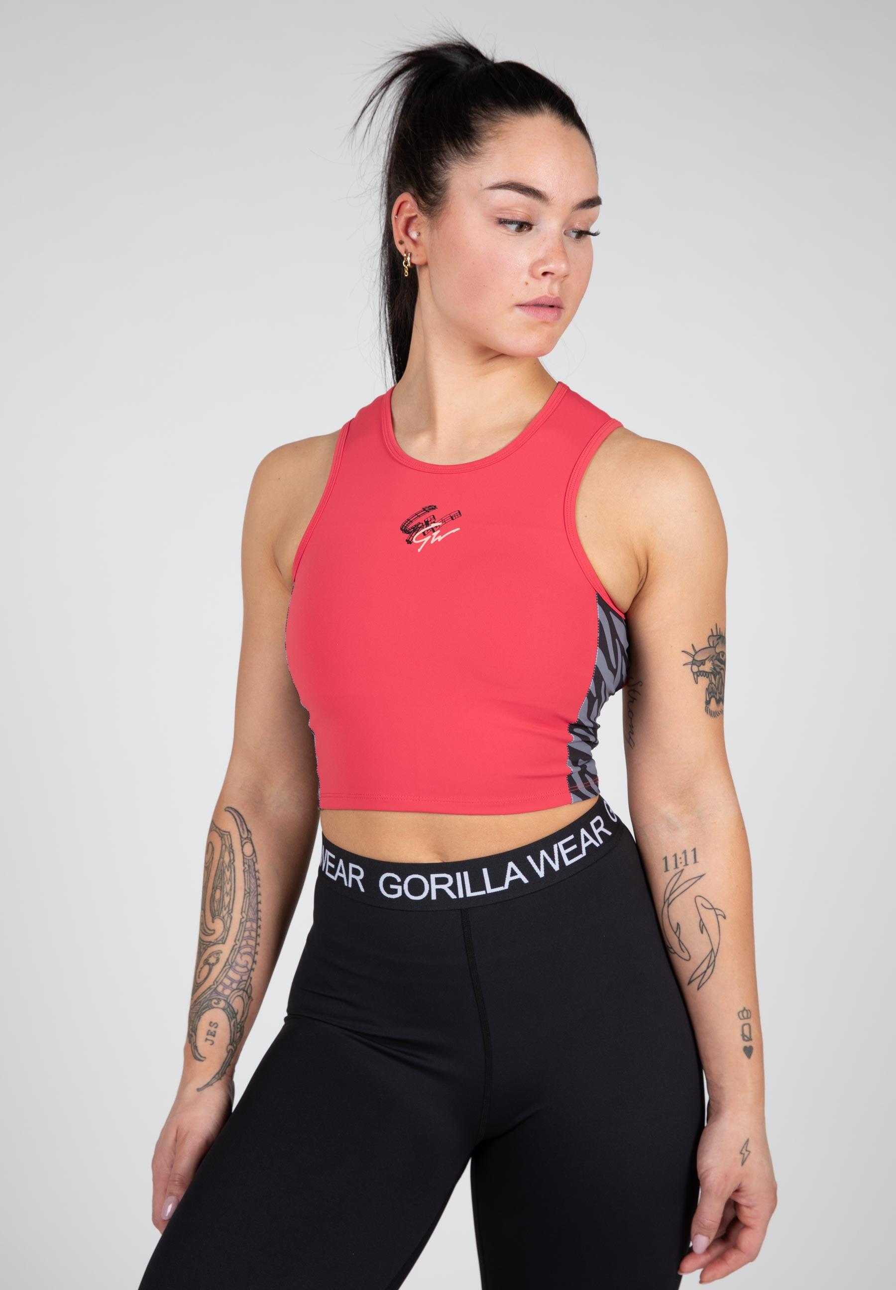 Zion Crop Top - Czerwony