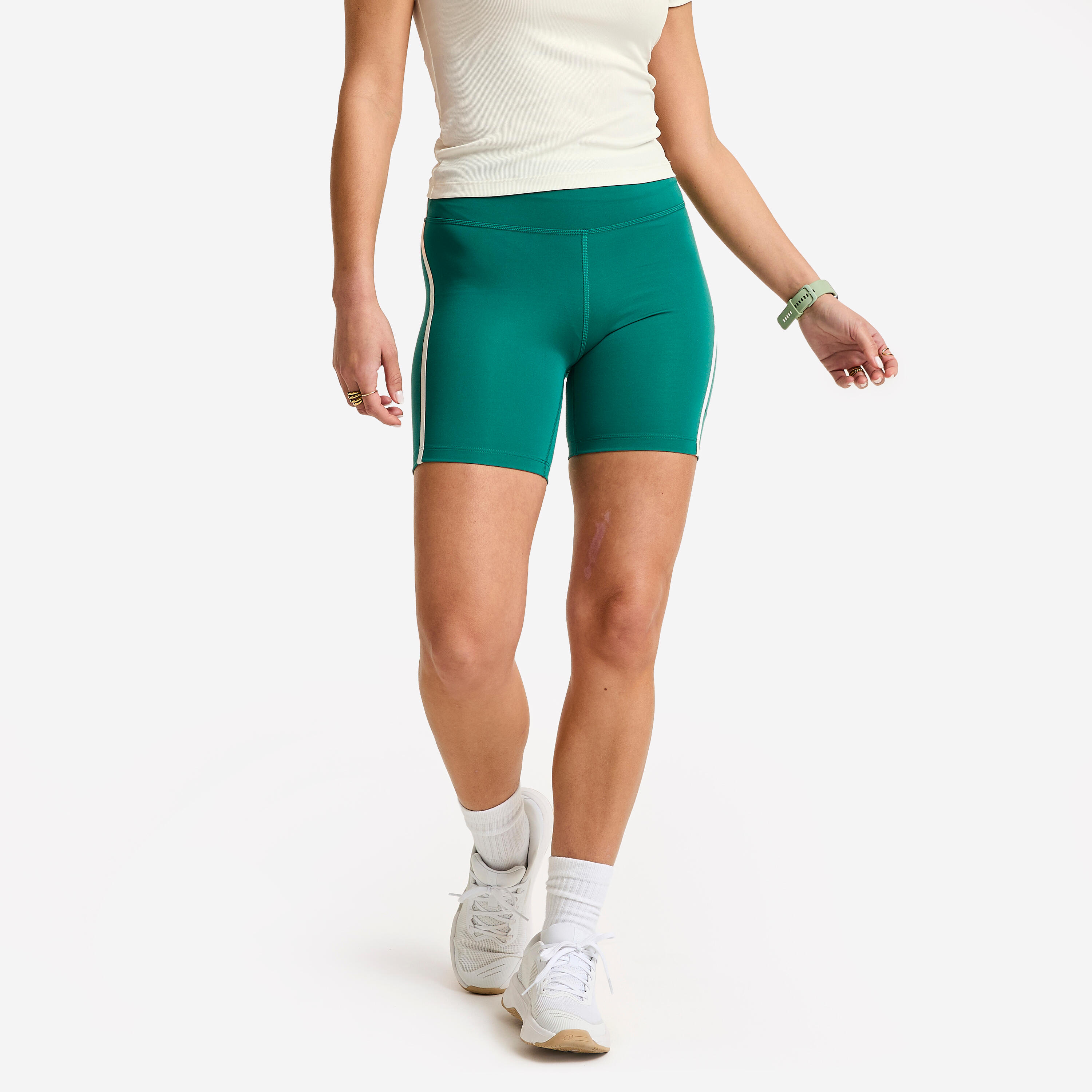 Legginsy fitness damskie Domyos krótkie