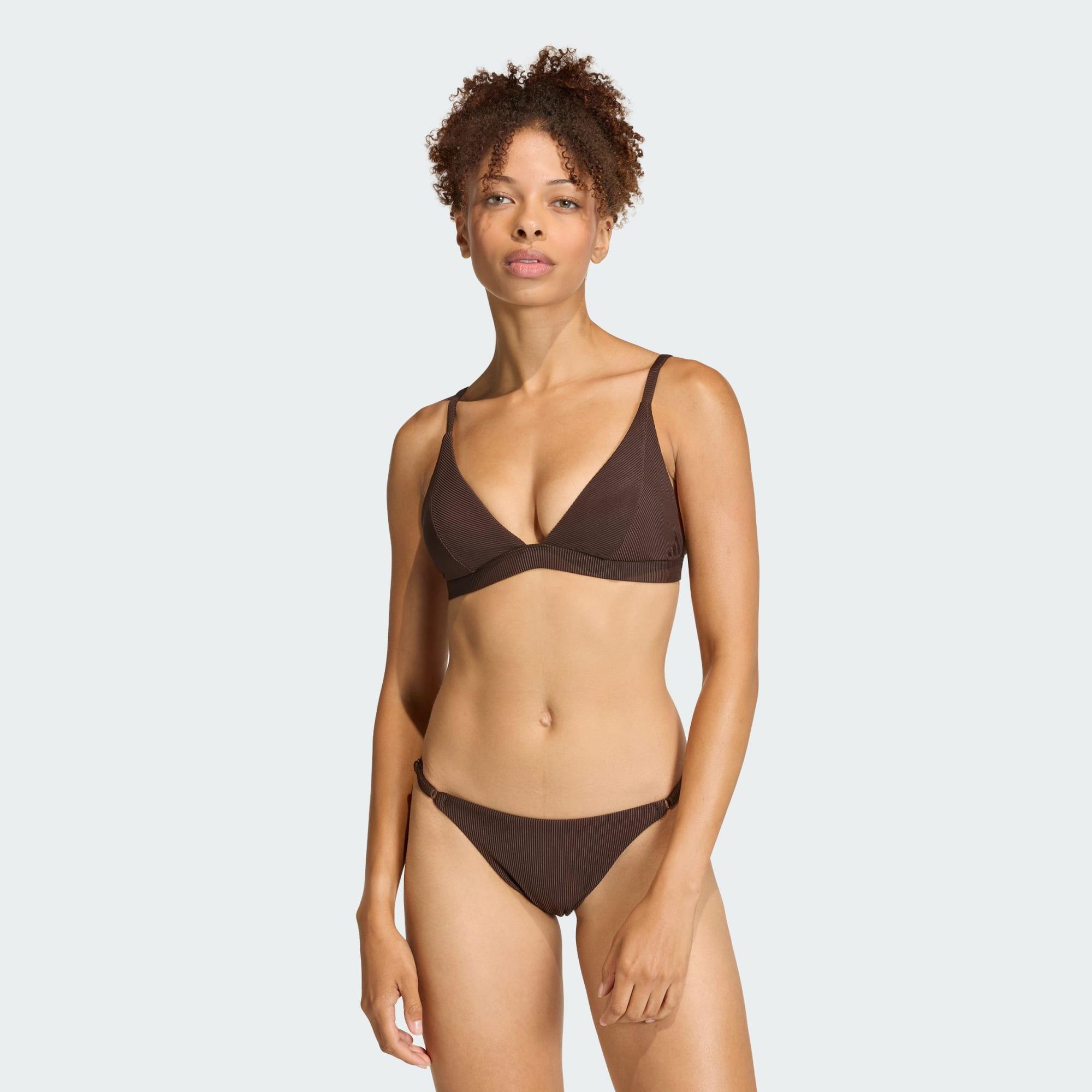 Prążkowana góra bikini Iconisea z wyjmowanymi wkładkami i trójkątnym krojem