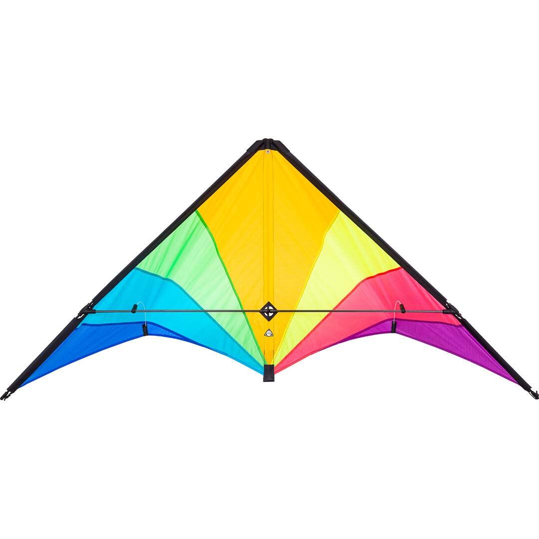 Latawiec akrobacyjny HQ Delta Hawk Neon-Rainbow 116005 Tęcza 146 x 72 cm