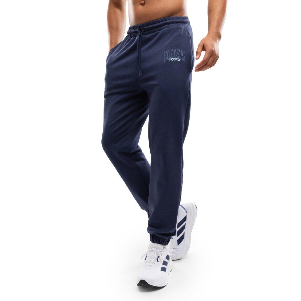 Męskie spodnie joggery Lifestyle Siroko IBZ Fondo Stone Blue