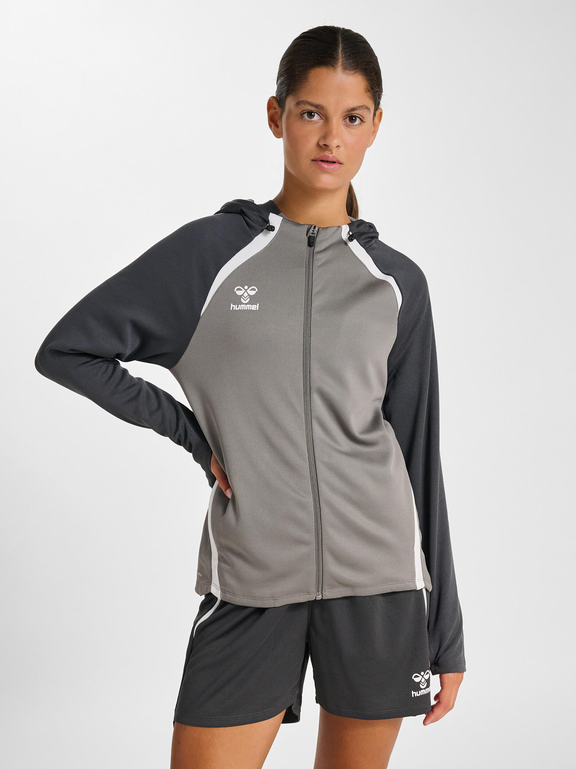 Damska bluza z kapturem na zamek Hummel Lead 2.0