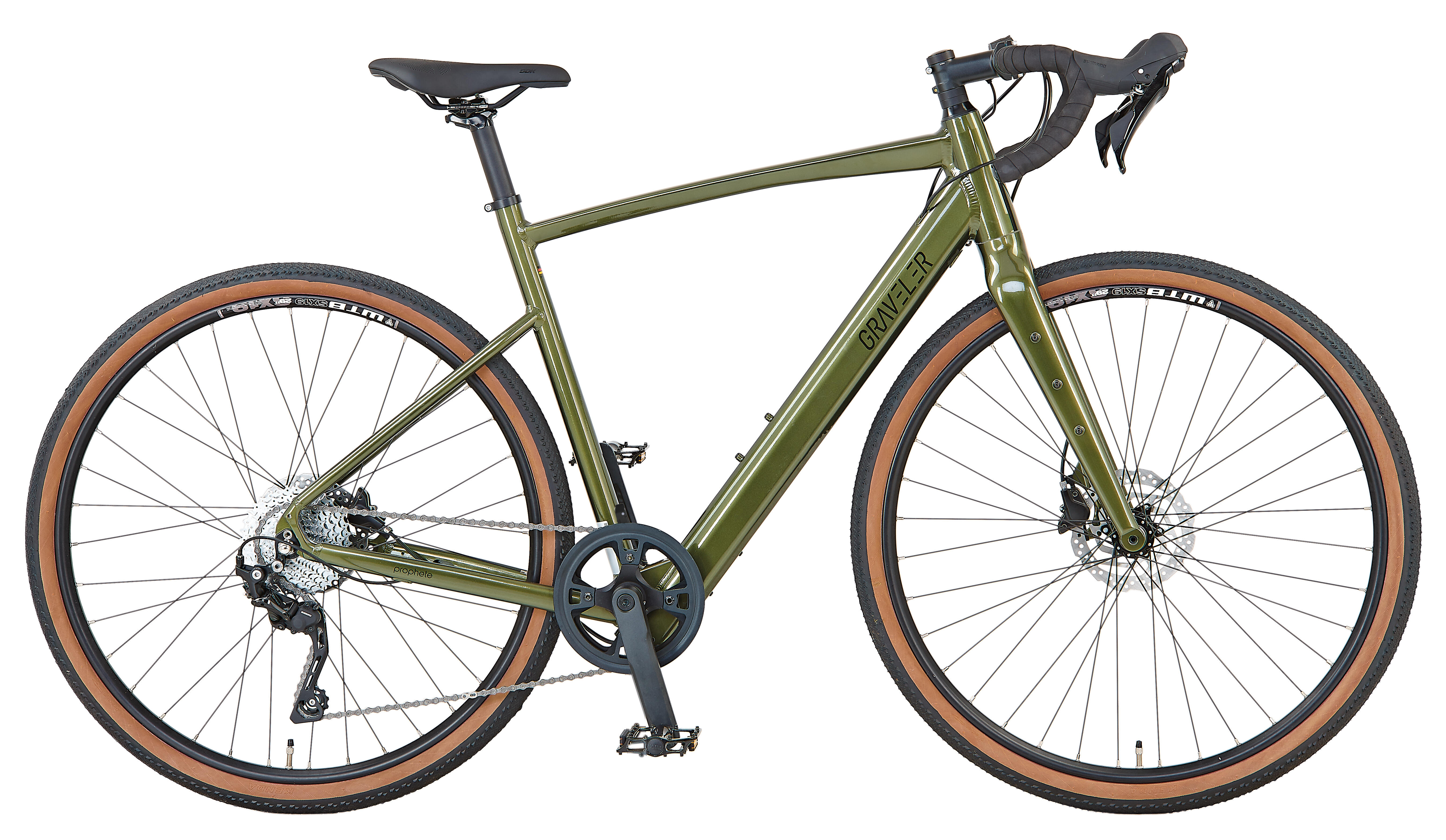 Rower elektryczny Prophete Graveler 1.0 Gravel E-Bike z kołami 28 cali