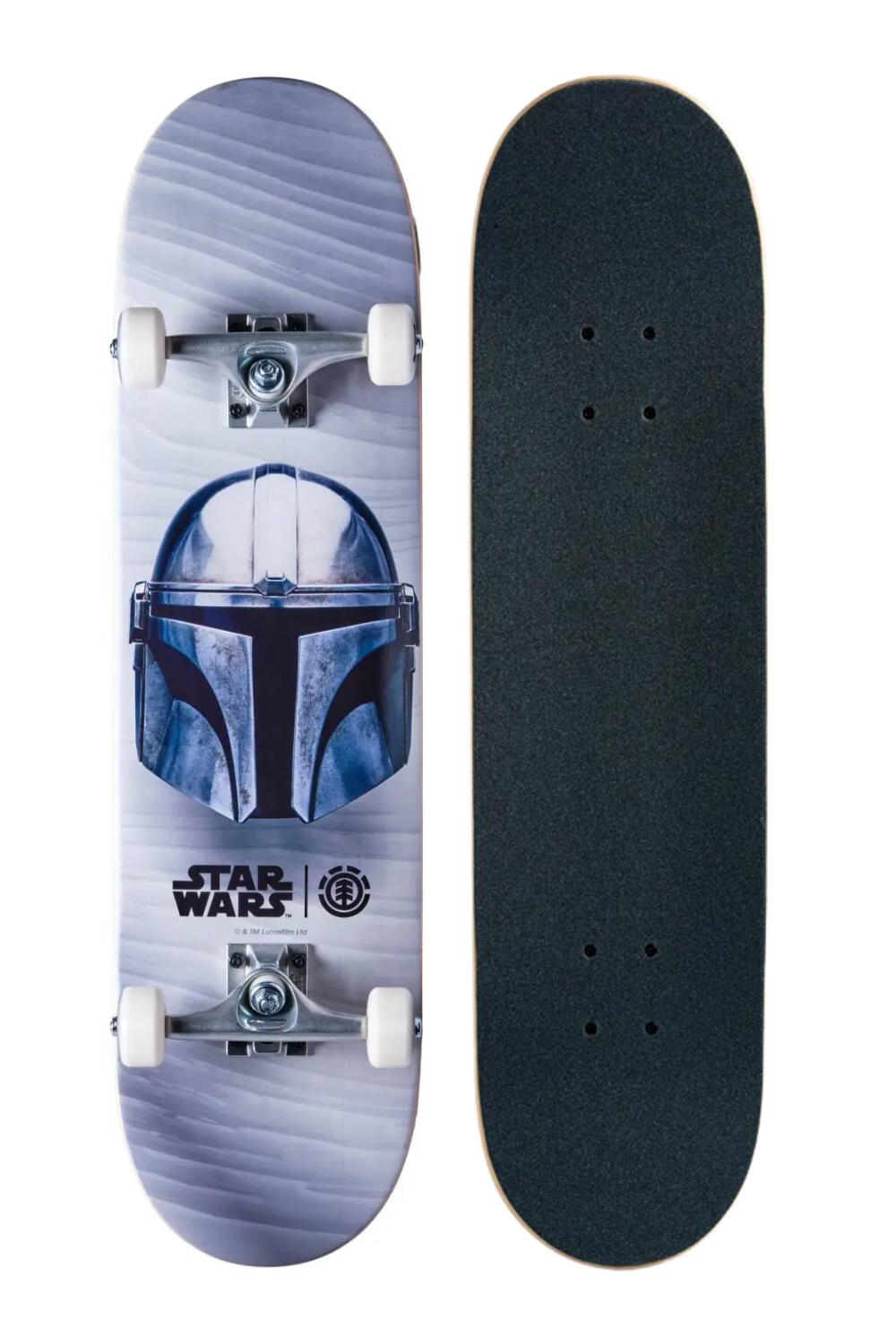 Фото - Скейтборд Element Deskorolka kompletna  x Star Wars Mandalorian 8,0" Szary 8" 