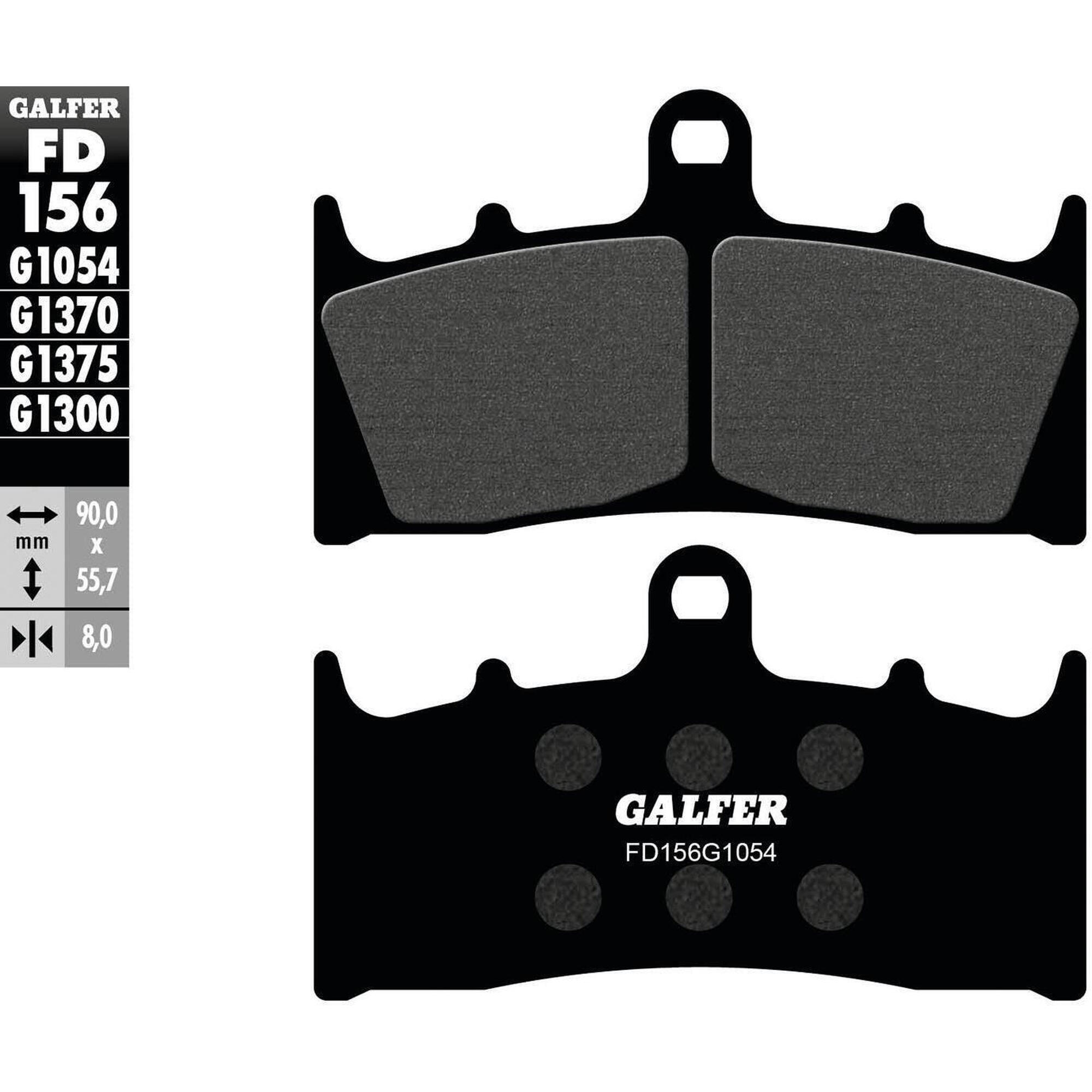 Klocki hamulcowe GALFER FD156 organiczne (G1054)