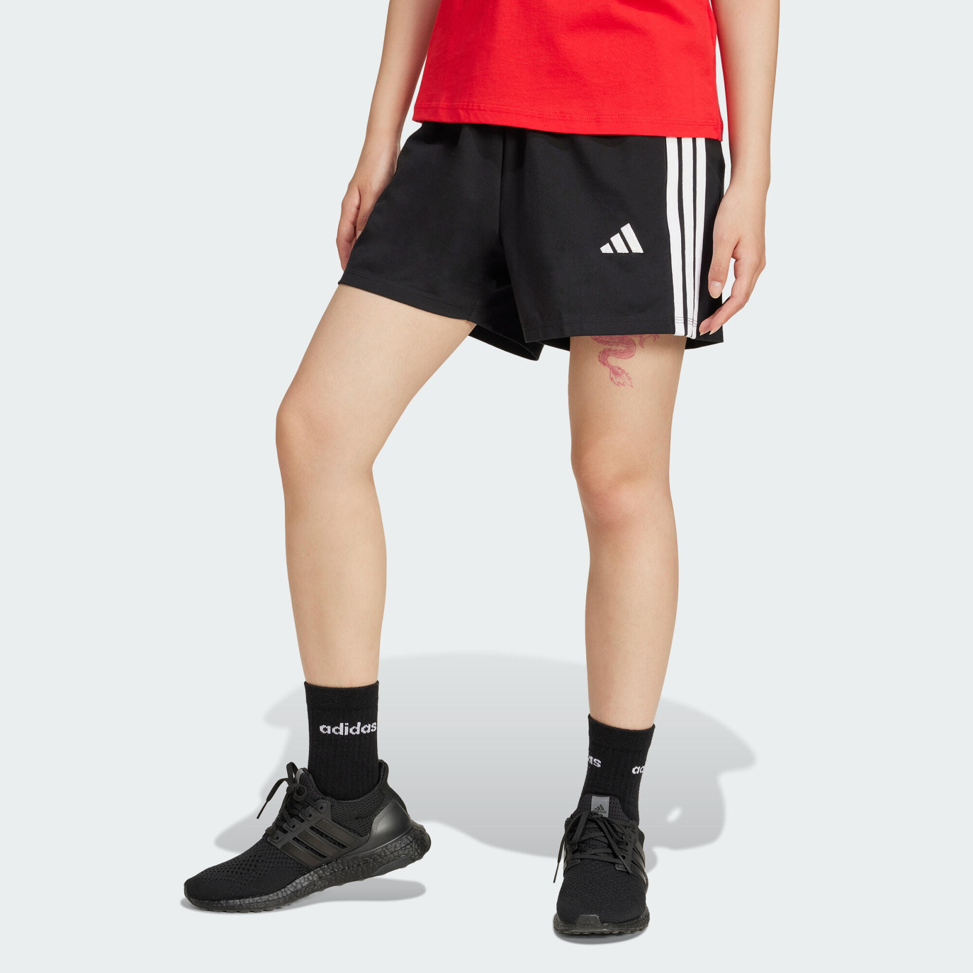 Szorty Essentials 3-Stripes Cotton