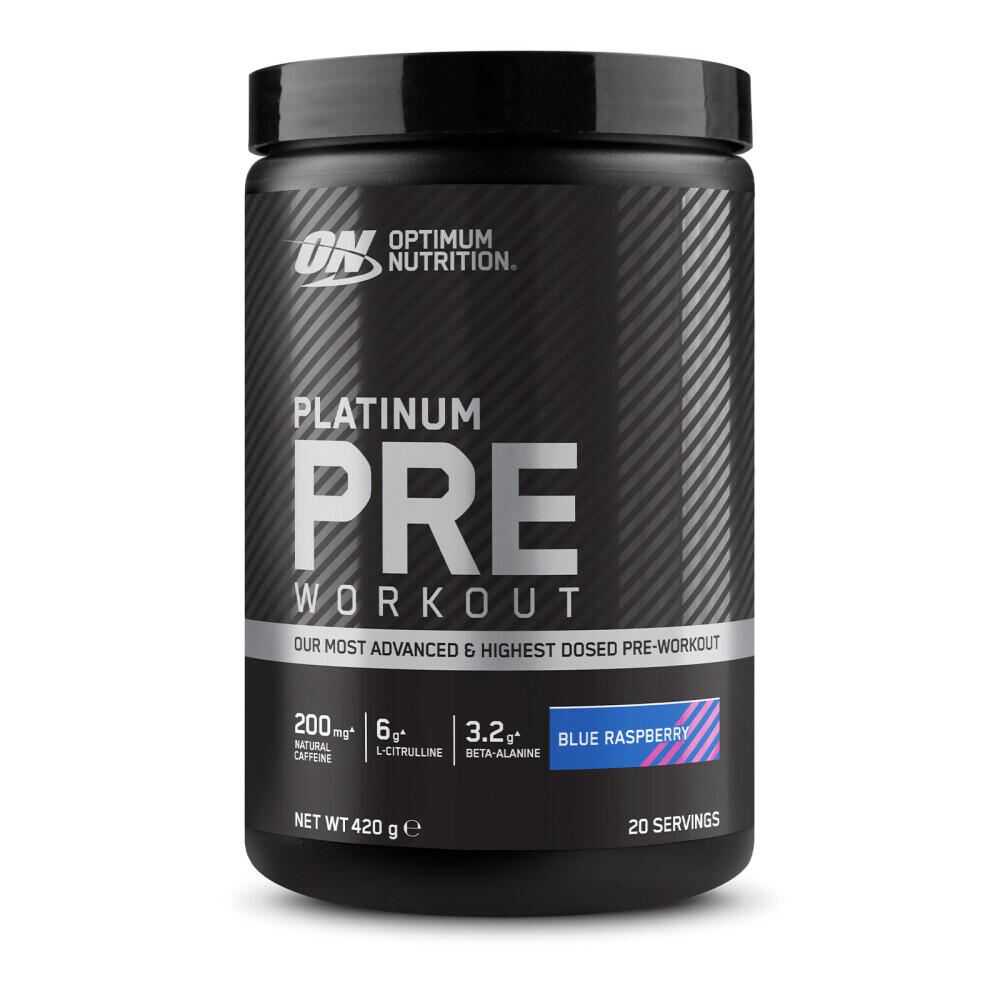 Optimum Nutrition Platinum Pre-Workout (20 Serv) Blue Raspberry