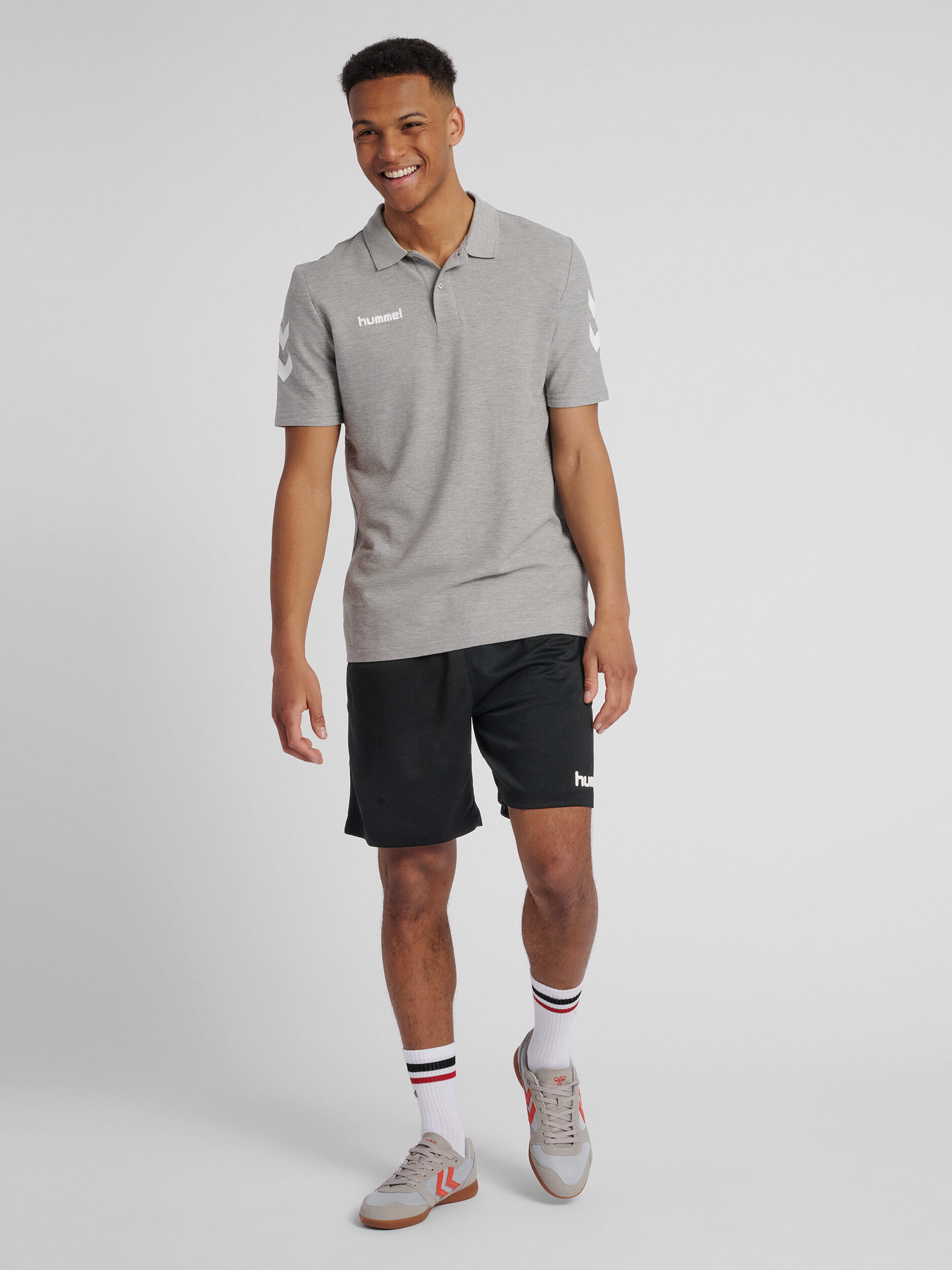 Koszulka tenisowa polo męska Hummel Go Cotton Polo