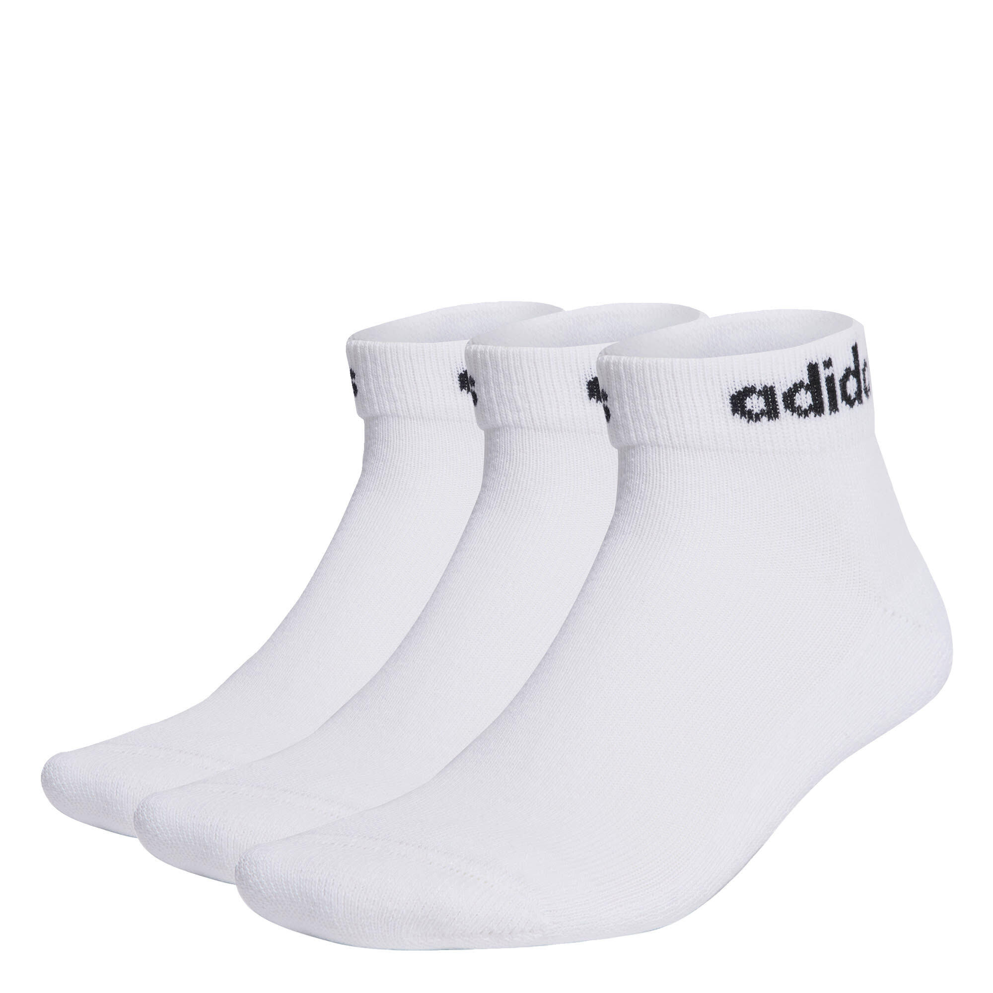 Linear Ankle Socks Cushioned Socks 3 Pairs