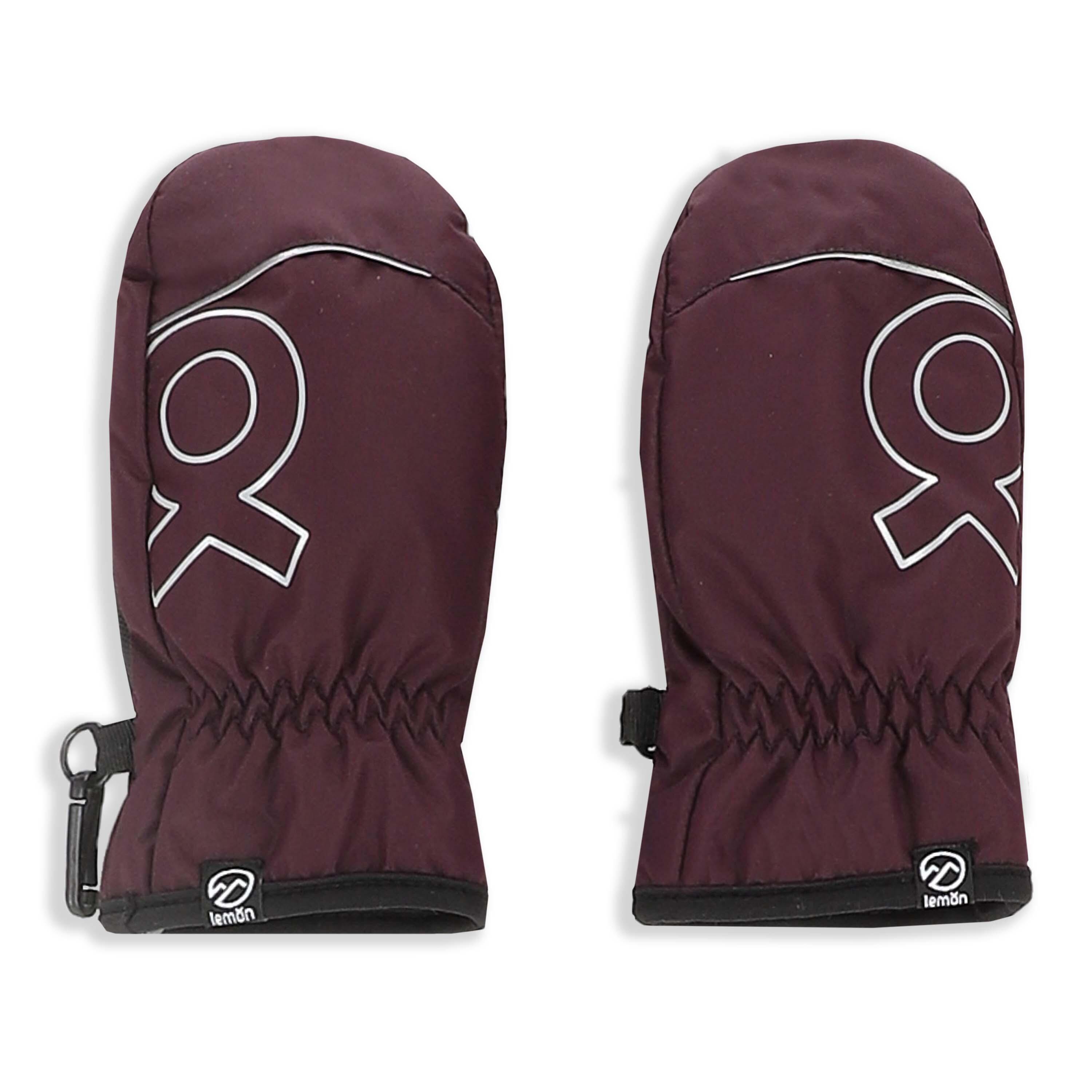 Rękawice narciarskie dziecięce jednopalczaste Lemon Explore ZL4 fioletowe