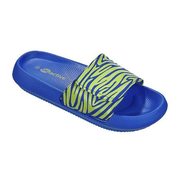 Beco Zebra Vibes klapki damskie niebiesko-zielone