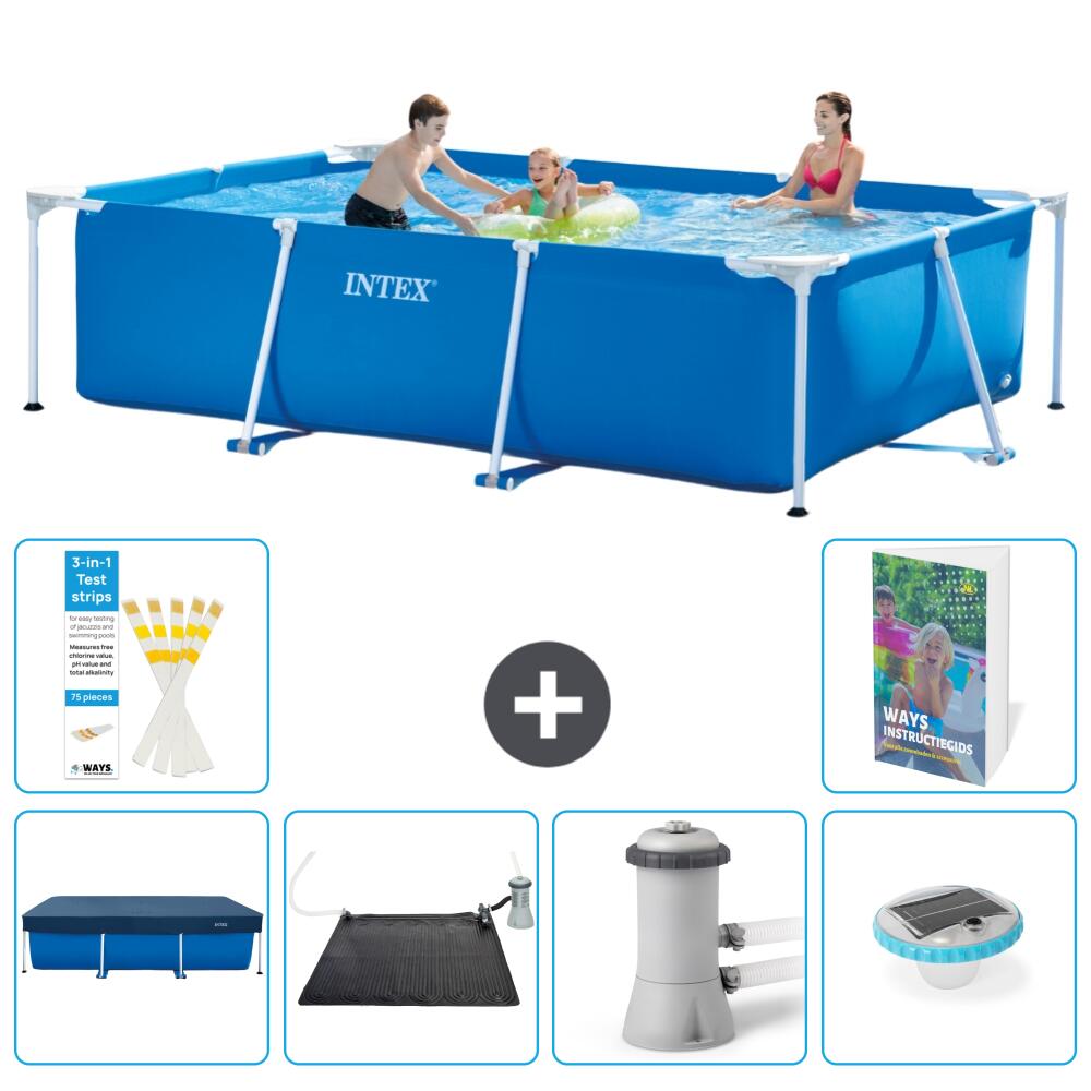 INTEX Basen ze stelażem Prostokątny - 300x200x75 cm - 7-częściowy S154