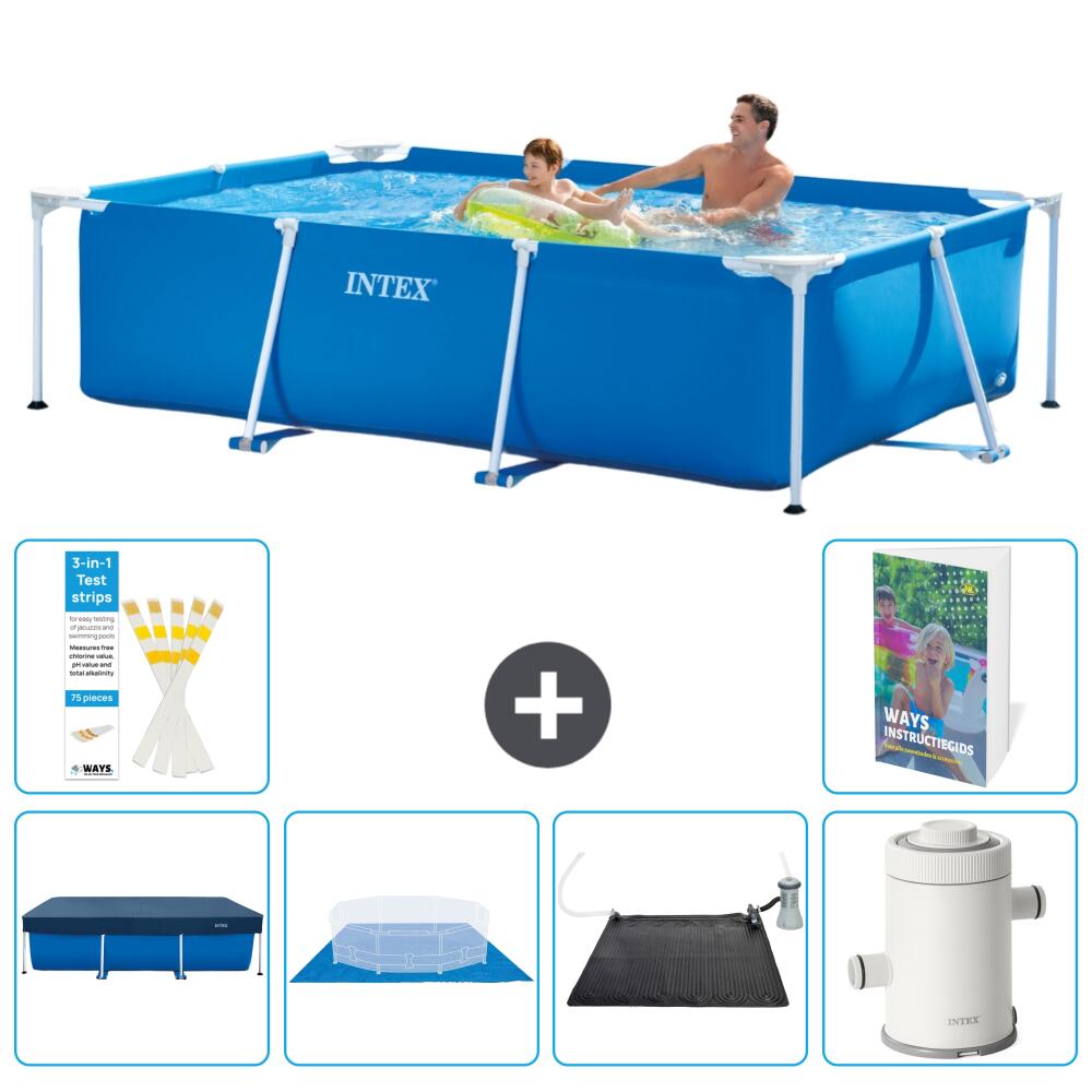INTEX Basen ze stelażem Prostokątny - 260x160x65 cm - 7-częściowy S92