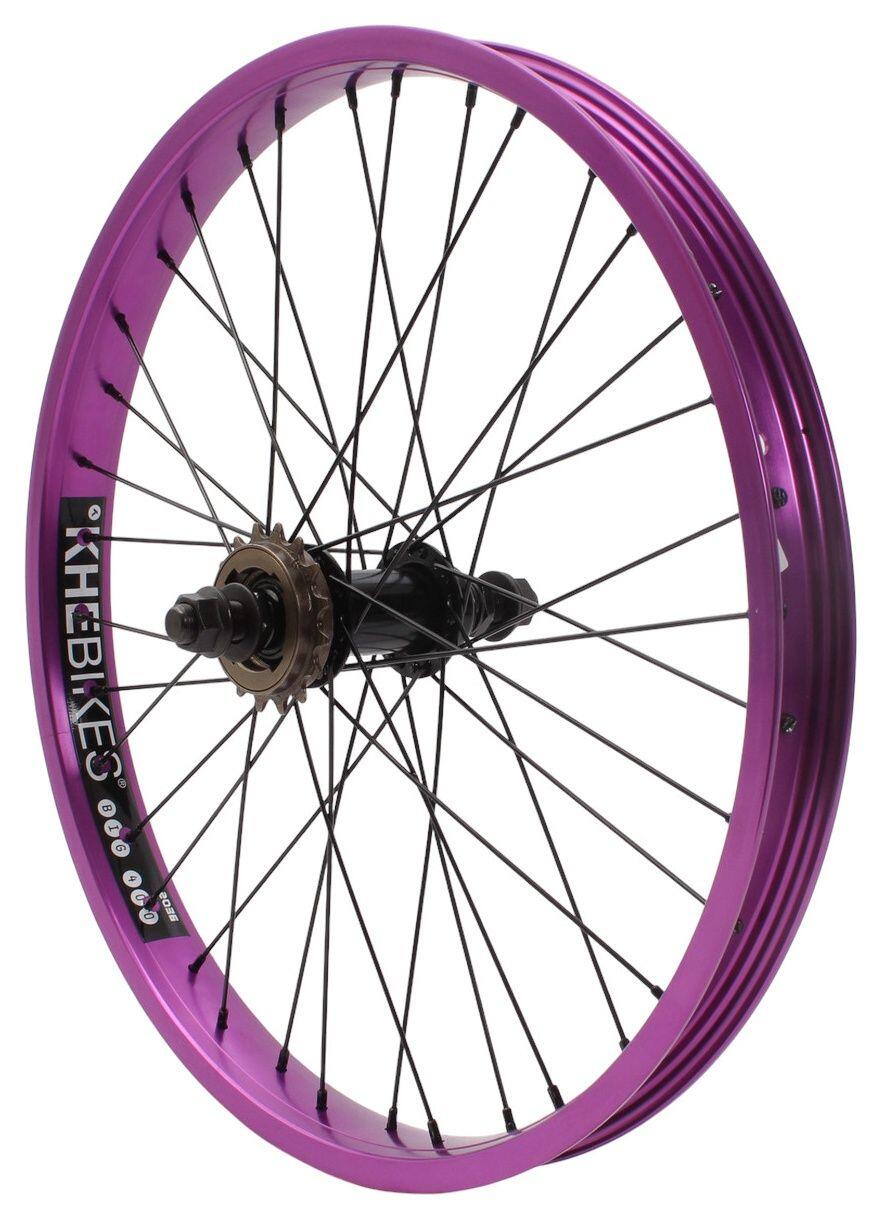 Tylne koło BMX KHE PRISM 20 cali fioletowe