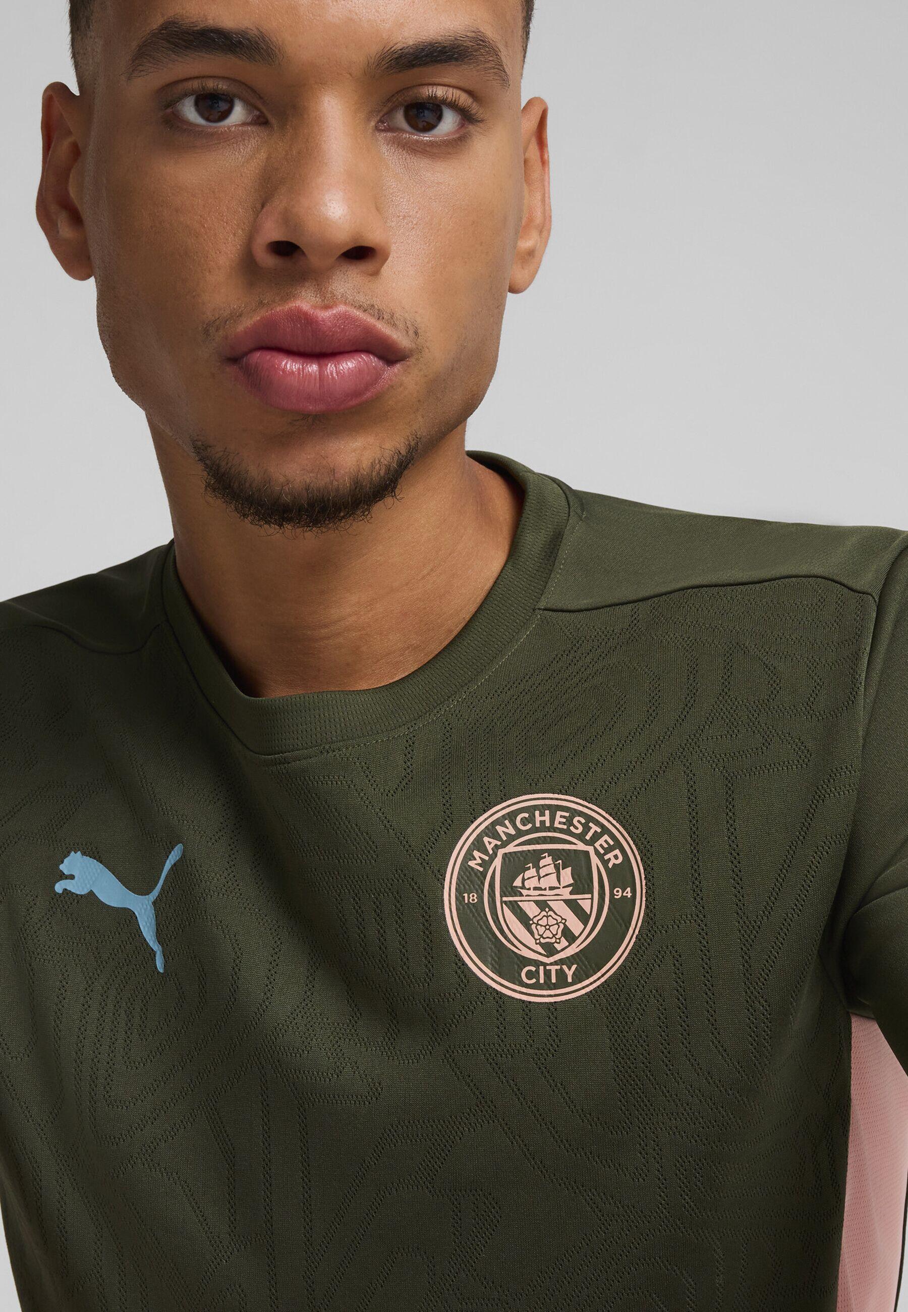 Męska koszulka treningowa Manchester City PUMA Myrtle Bold Blue Green
