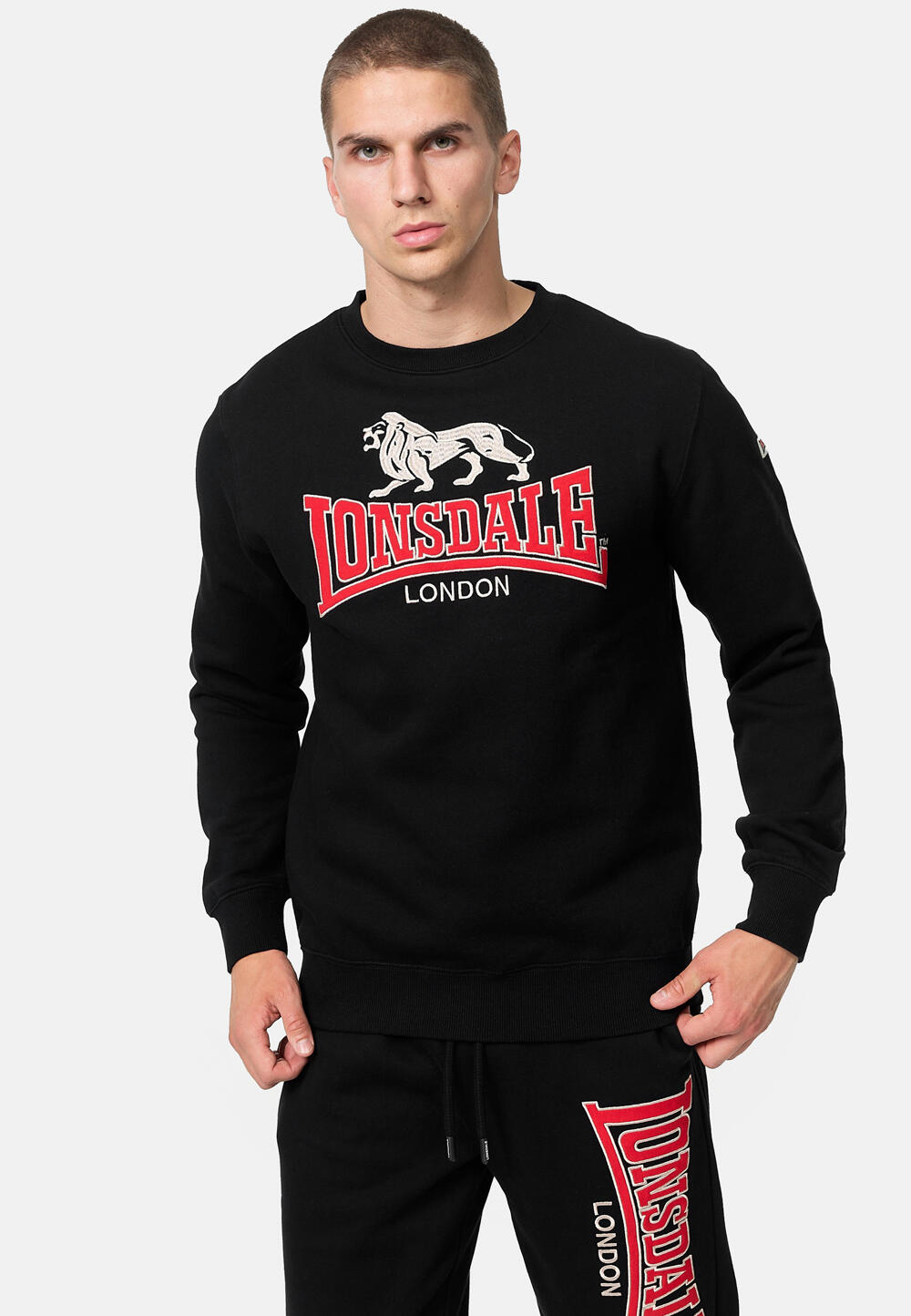 Klasyczna bluza z okrągłym dekoltem Lonsdale Lawins