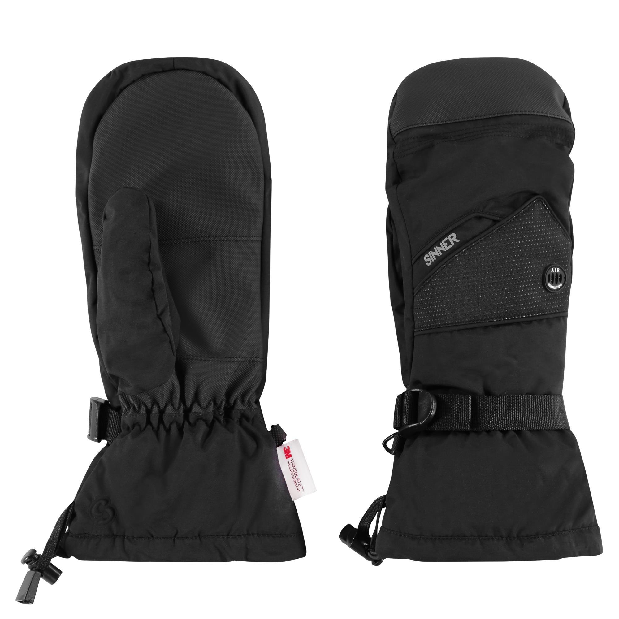 Rękawice narciarskie/snowboardowe Sinner Murray, czarne, unisex