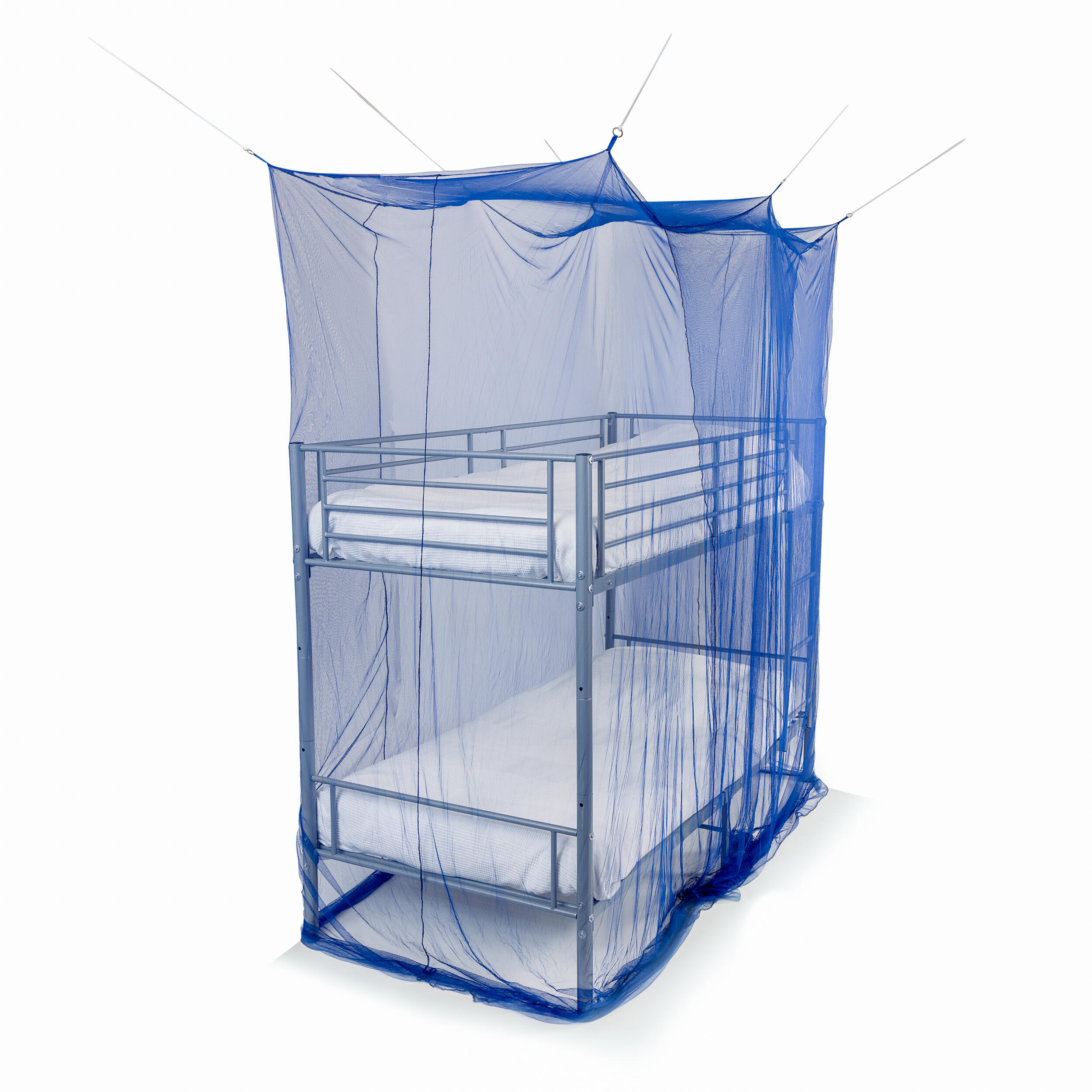 Moskitiera Deconet STACK D200x S100x W270cm NIEBIESKA - łóżko piętrowe/antresola