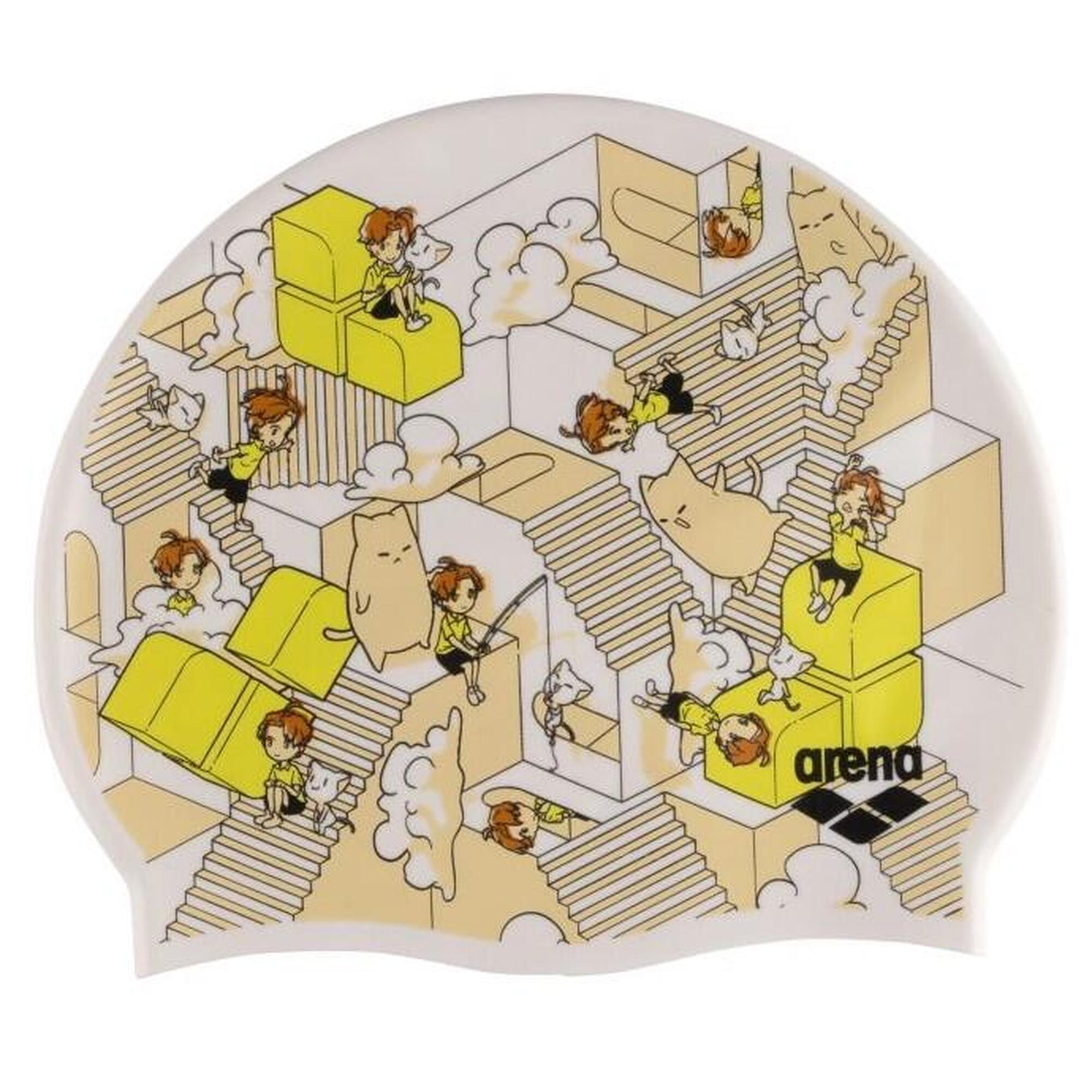 Czepek pływacki dziecięcy silikonowy treningowy na basen Arena Fantasize