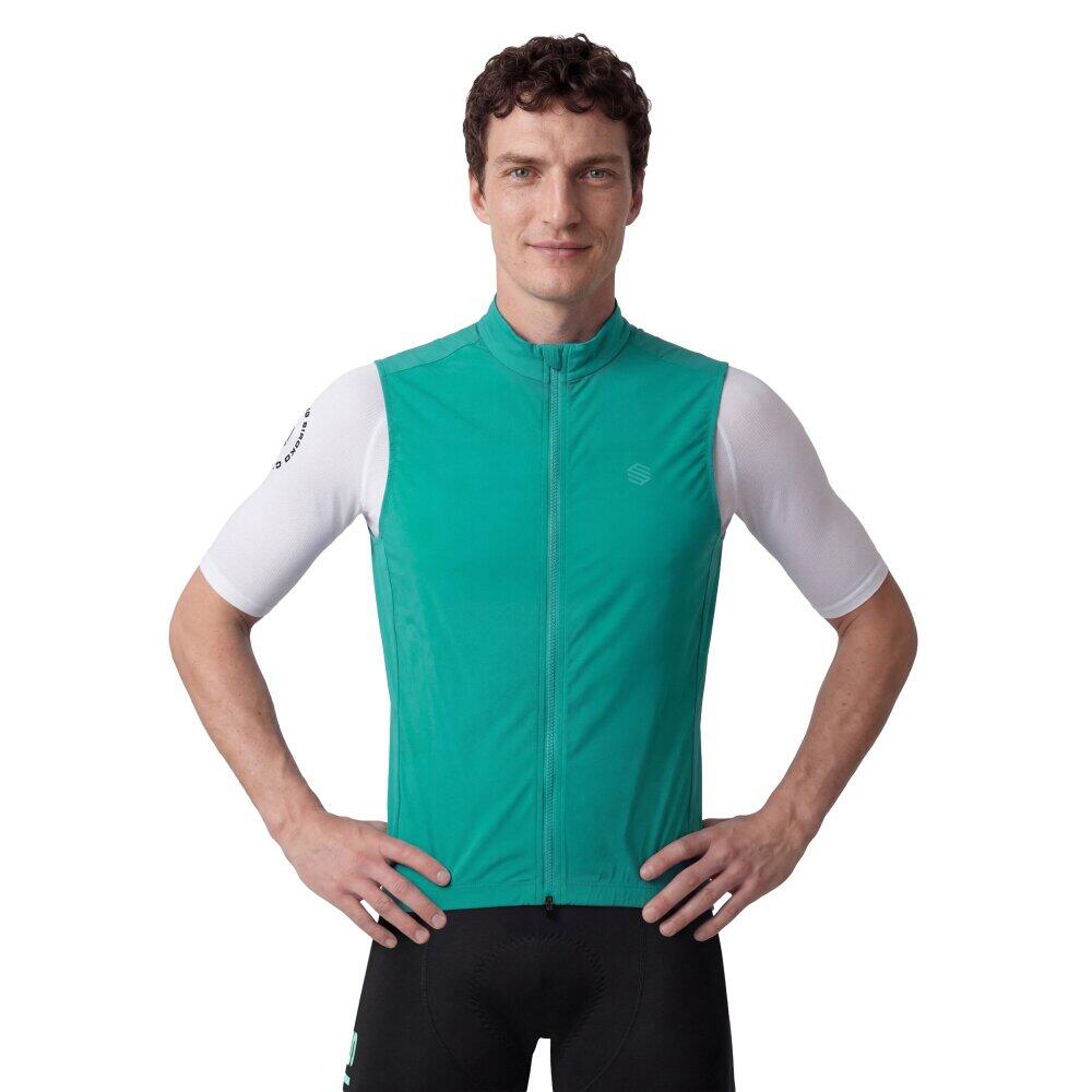 Męska ultralekka wiatroszczelna kamizelka rowerowa Siroko V2 Breeze Green