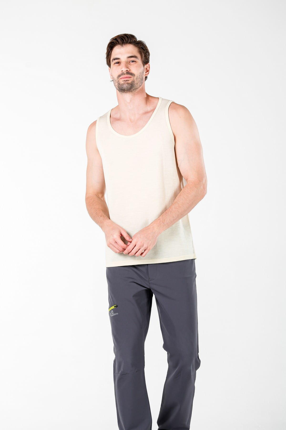 Koszulka męska bez rękawów 100% merino (195 g/m²) Woolona Spring
