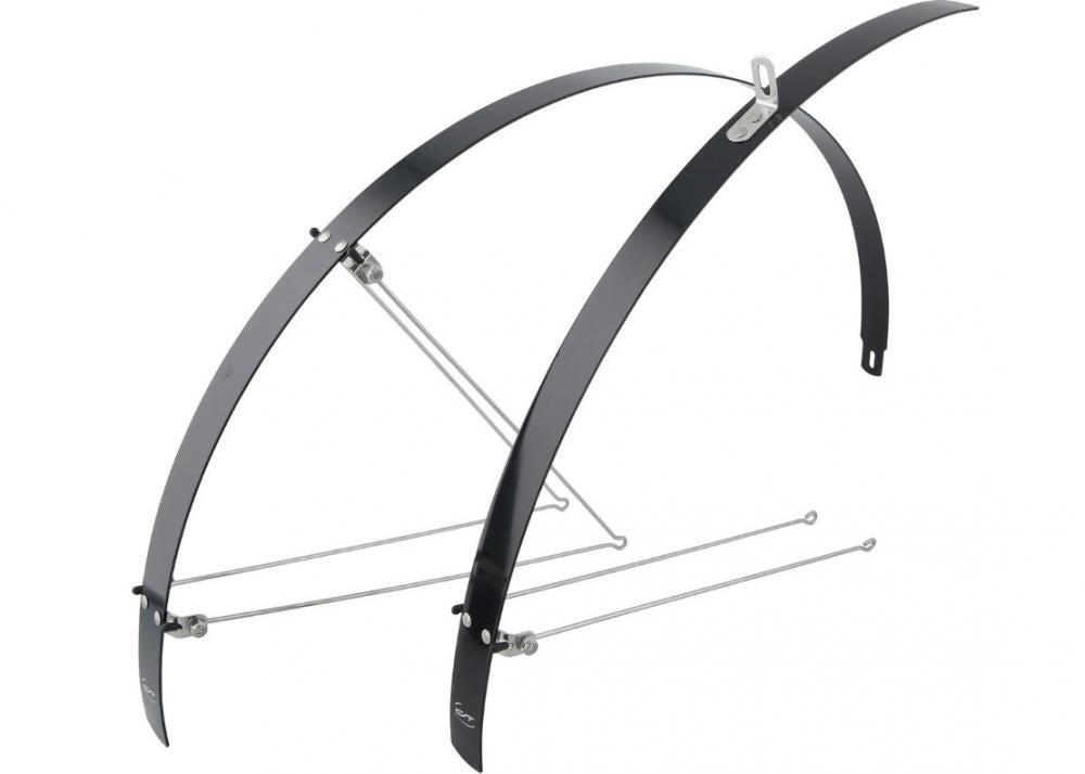 Zestaw błotników CONTEC Flat Fender 28 32 mm aluminium czarny