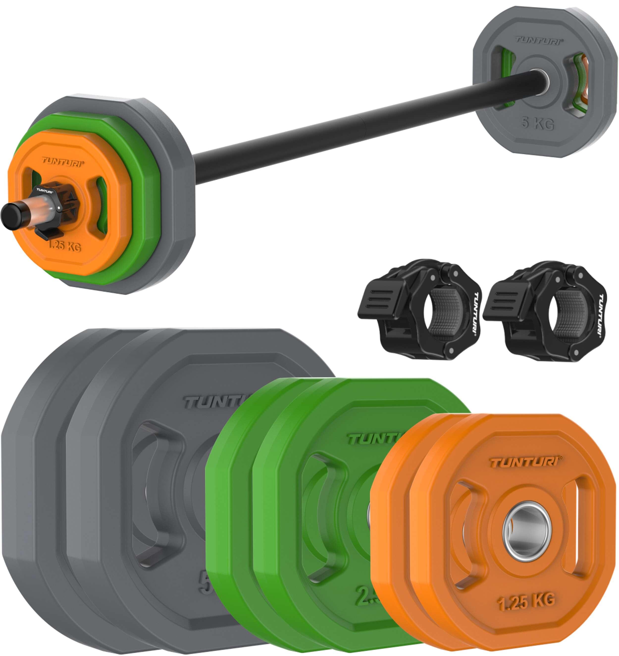Zestaw Sztanga + Obciążenia Tunturi Aerobic Pump 20 Kg