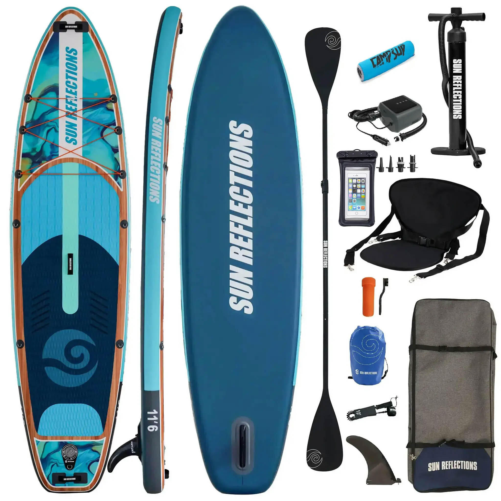 Deska Sup Pompowana Sun Reflections L 11'6 SUPER COMBO