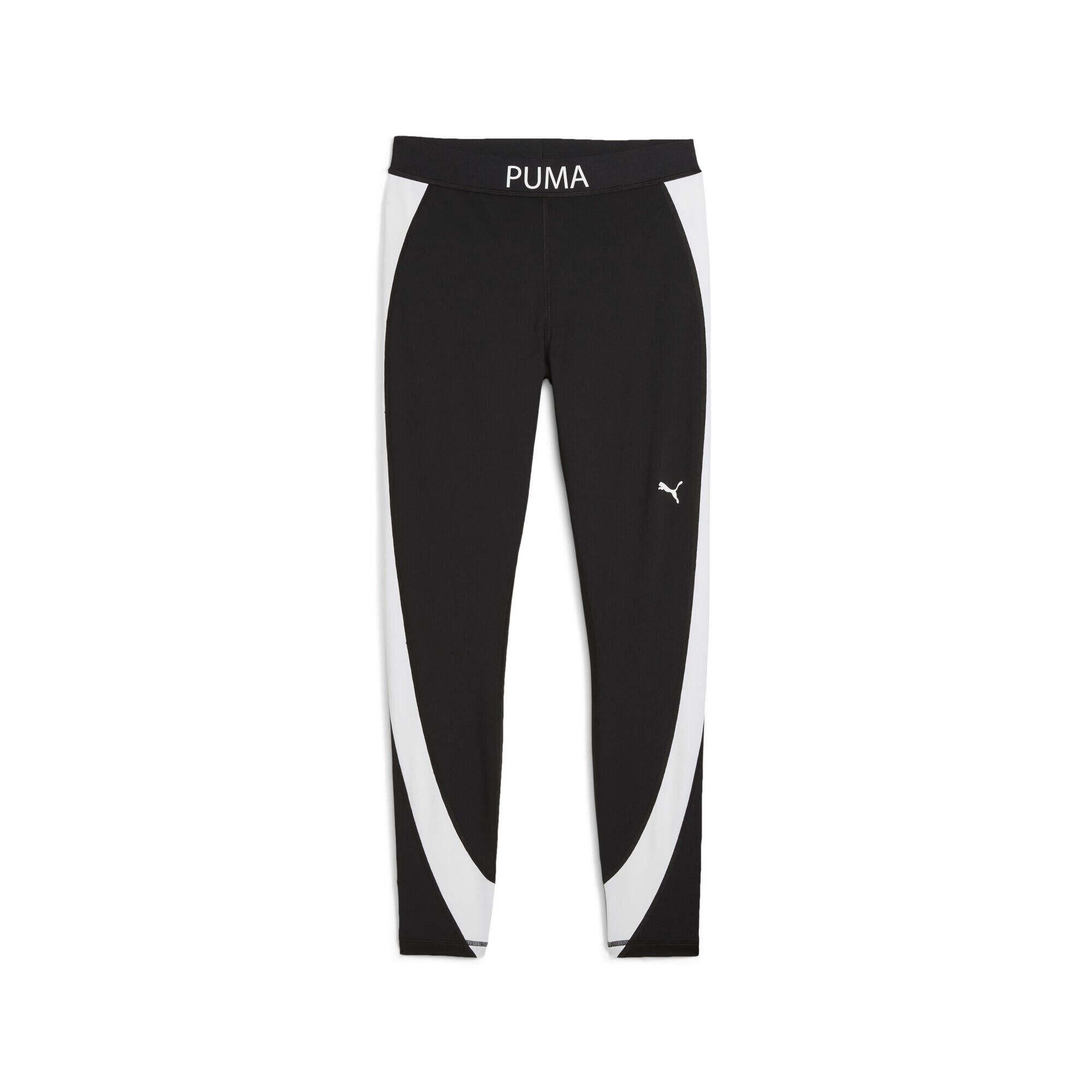 Damskie legginsy z wysokim stanem i blokami kolorów o długości 7/8 PUMA STRONG