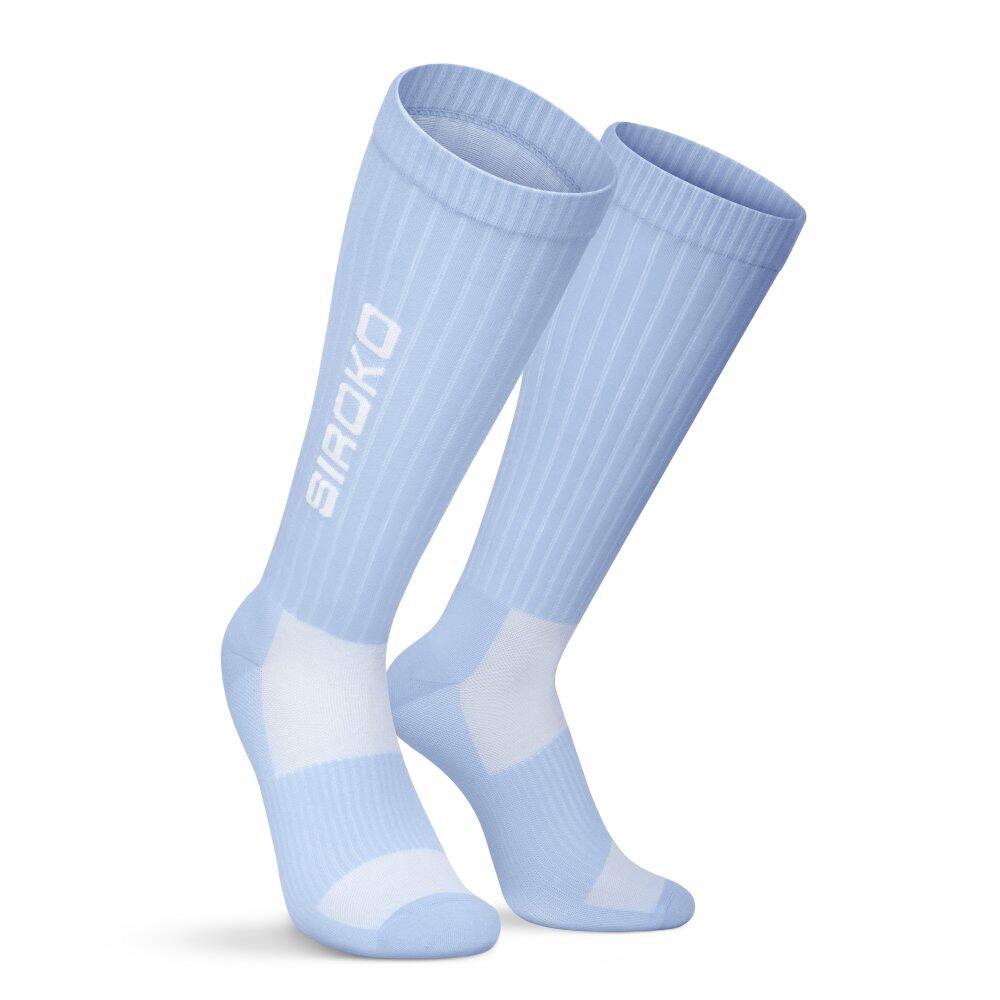 Wysokie sportowe skarpety tenisowe Siroko TriPoints Blue